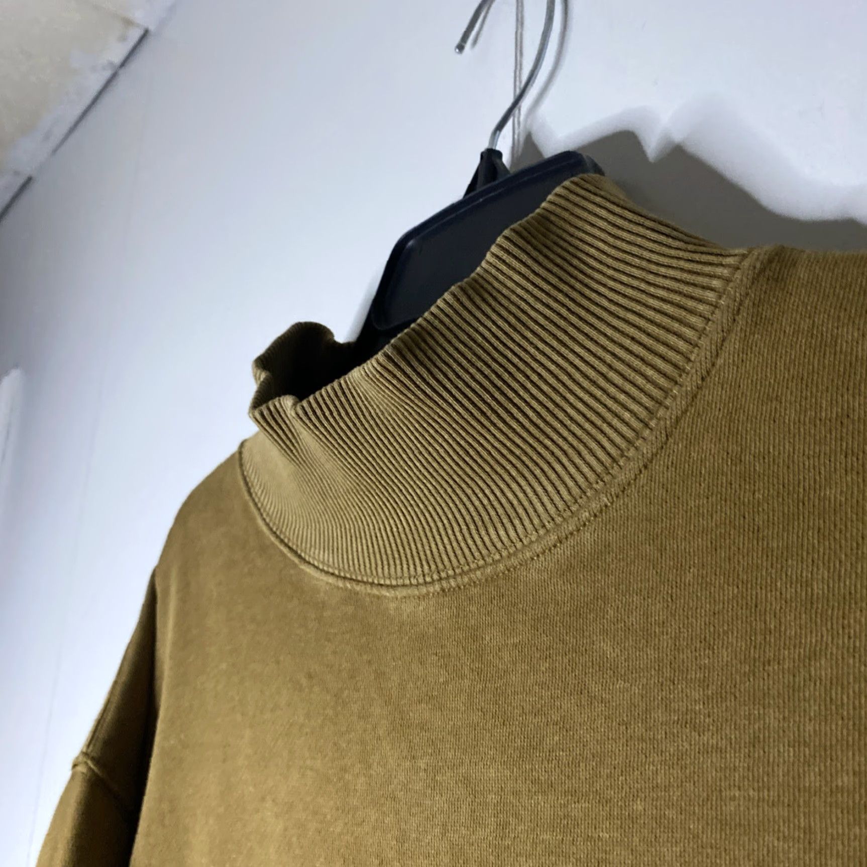 Vintage Womens Aerie Sweatshirt Pullover Mock Neck Knit Brown Size L Oversized Pockets Casual Activewear Travel 90s College Mens Womens Size L / US 10 / IT 46 - 6 Thumbnail