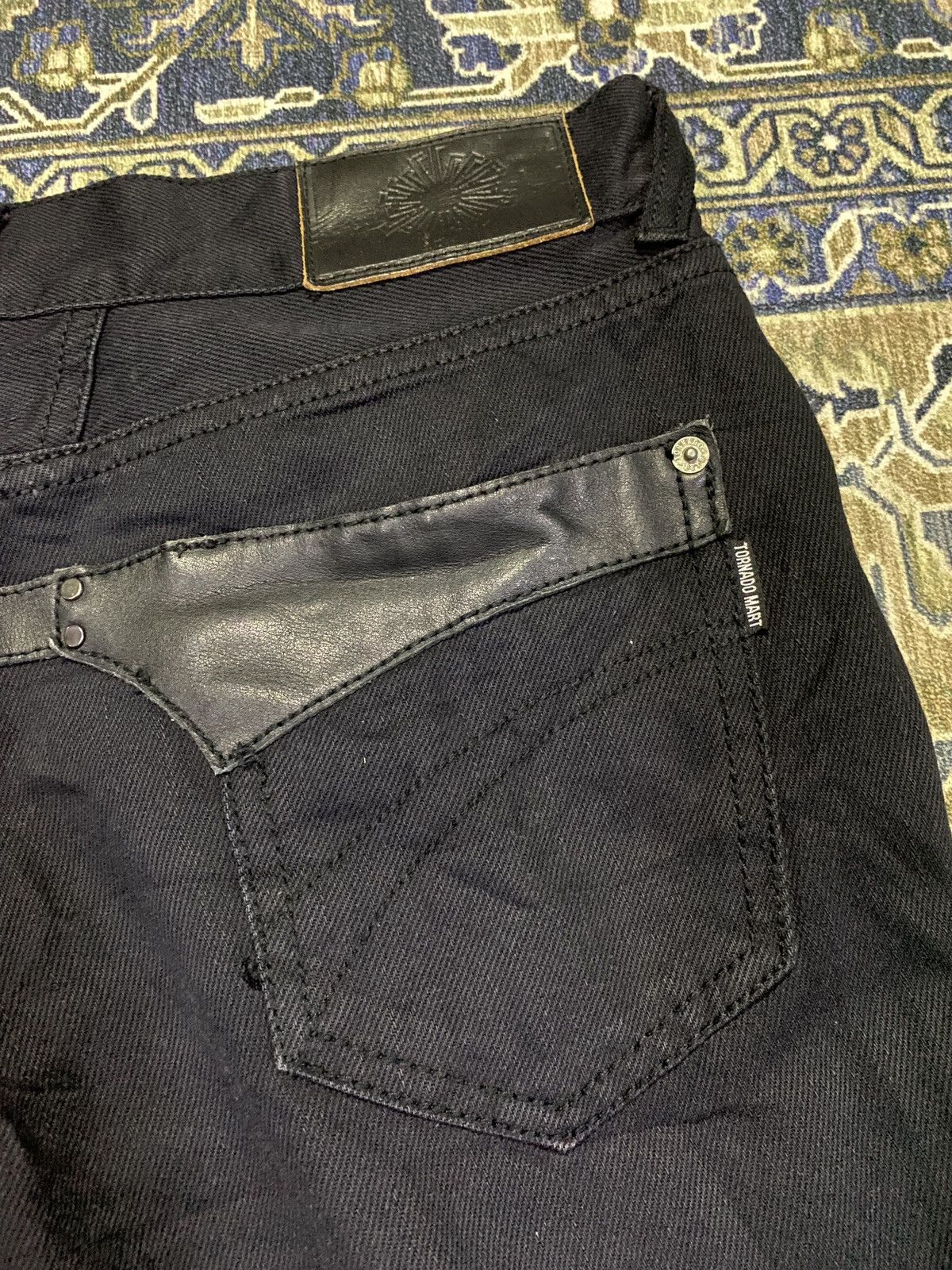 If Six Was Nine × Tornado Mart Tornado Mart Buckle Back Black Jeans Size US 33 - 3 Thumbnail