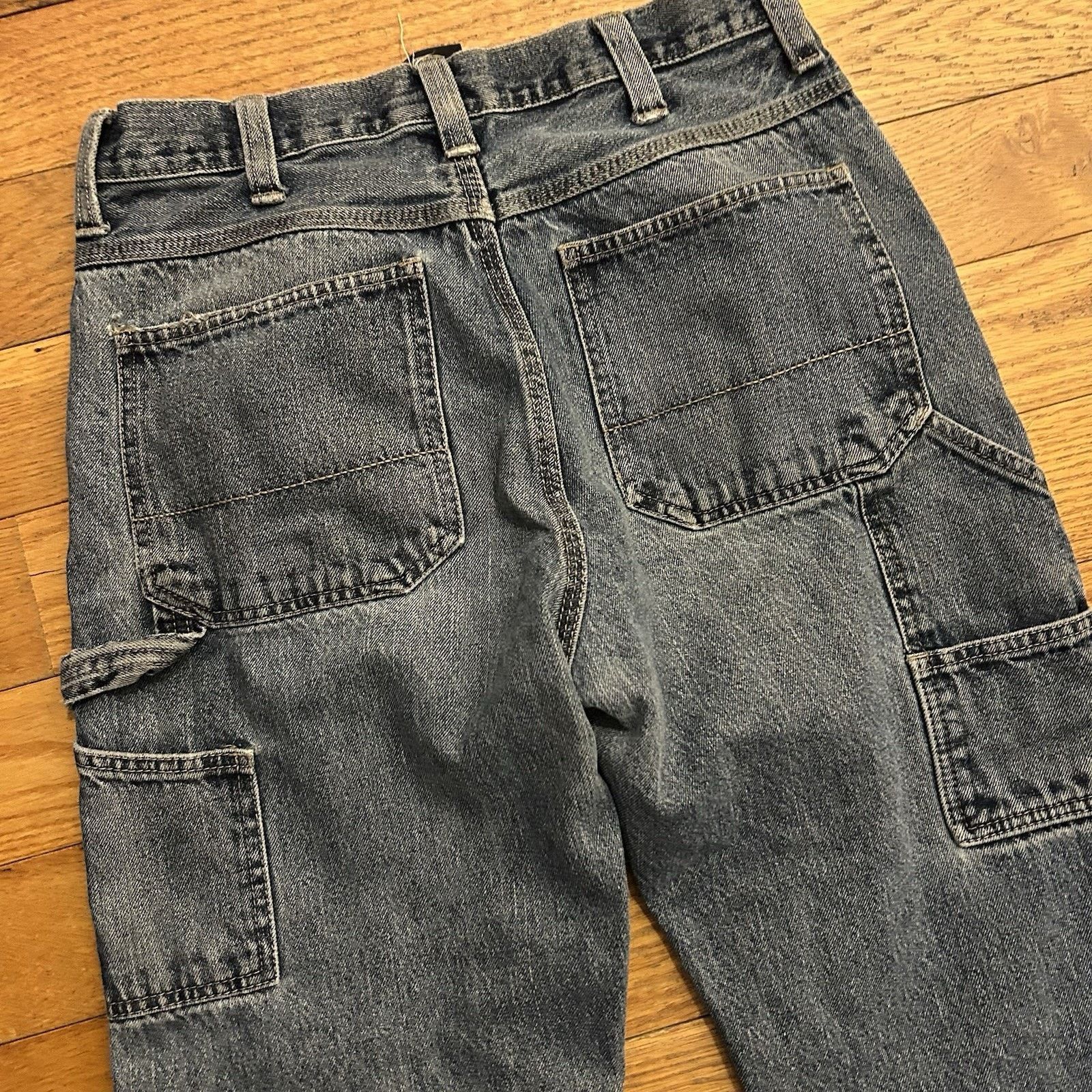 Faded Glory × Vintage Y2K Carpenter Cargo Distressed Cut Off Jeans 30x25 Size US 30 / EU 46 - 5 Thumbnail