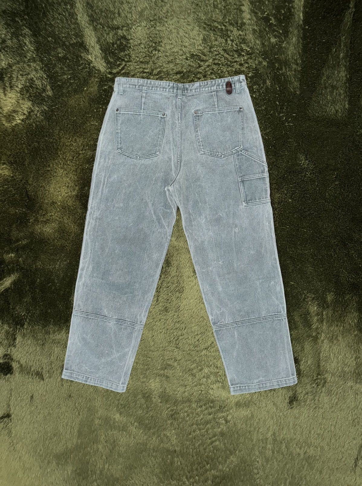 Japanese Brand [34] Customellow Washed Double Knee Carpenter Pants Teal Size US 34 / EU 50 - 7 Thumbnail