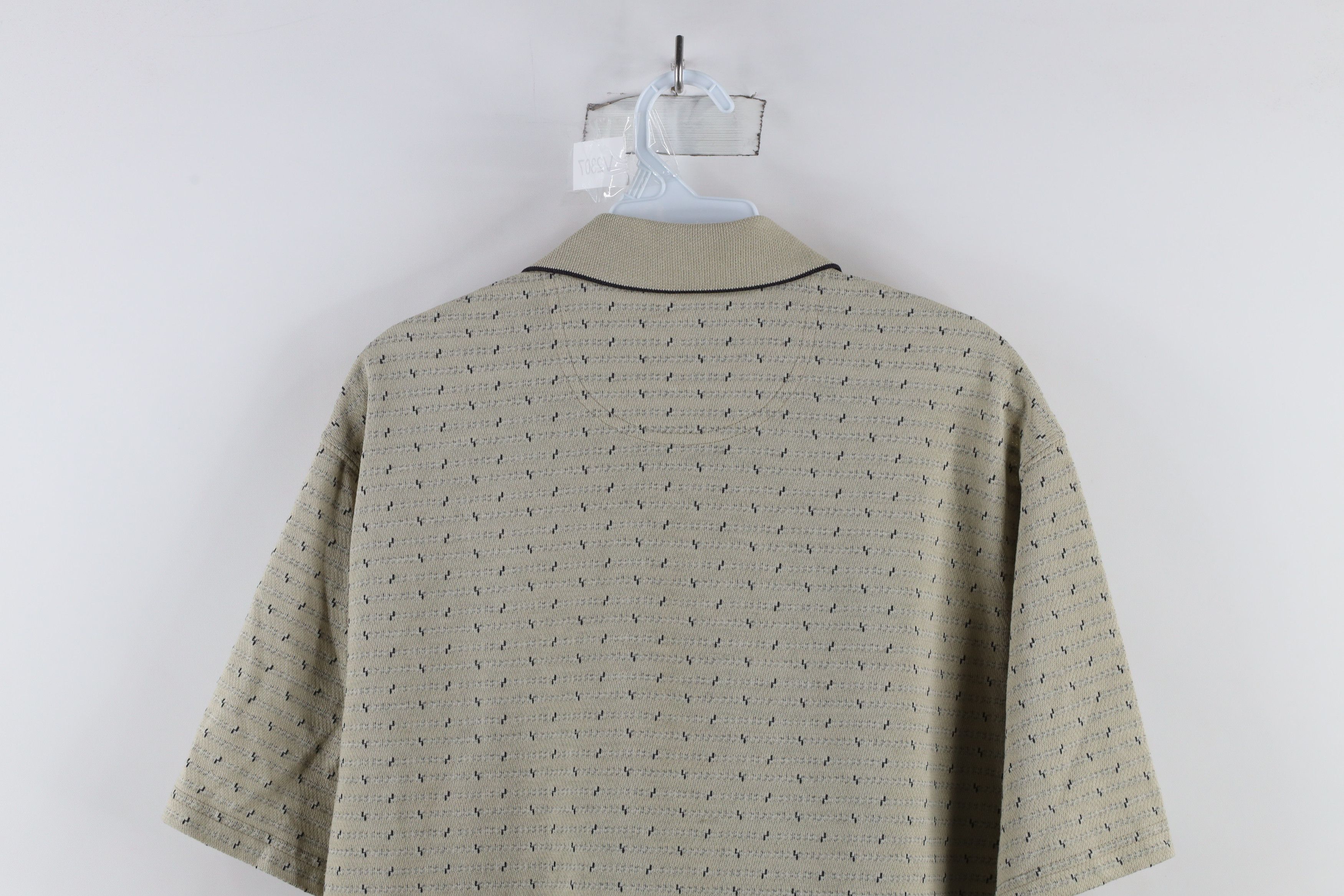 Vintage Vintage 90s Streetwear Geometric Knit Golf Polo Shirt Size US M / EU 48-50 / 2 - 11 Thumbnail