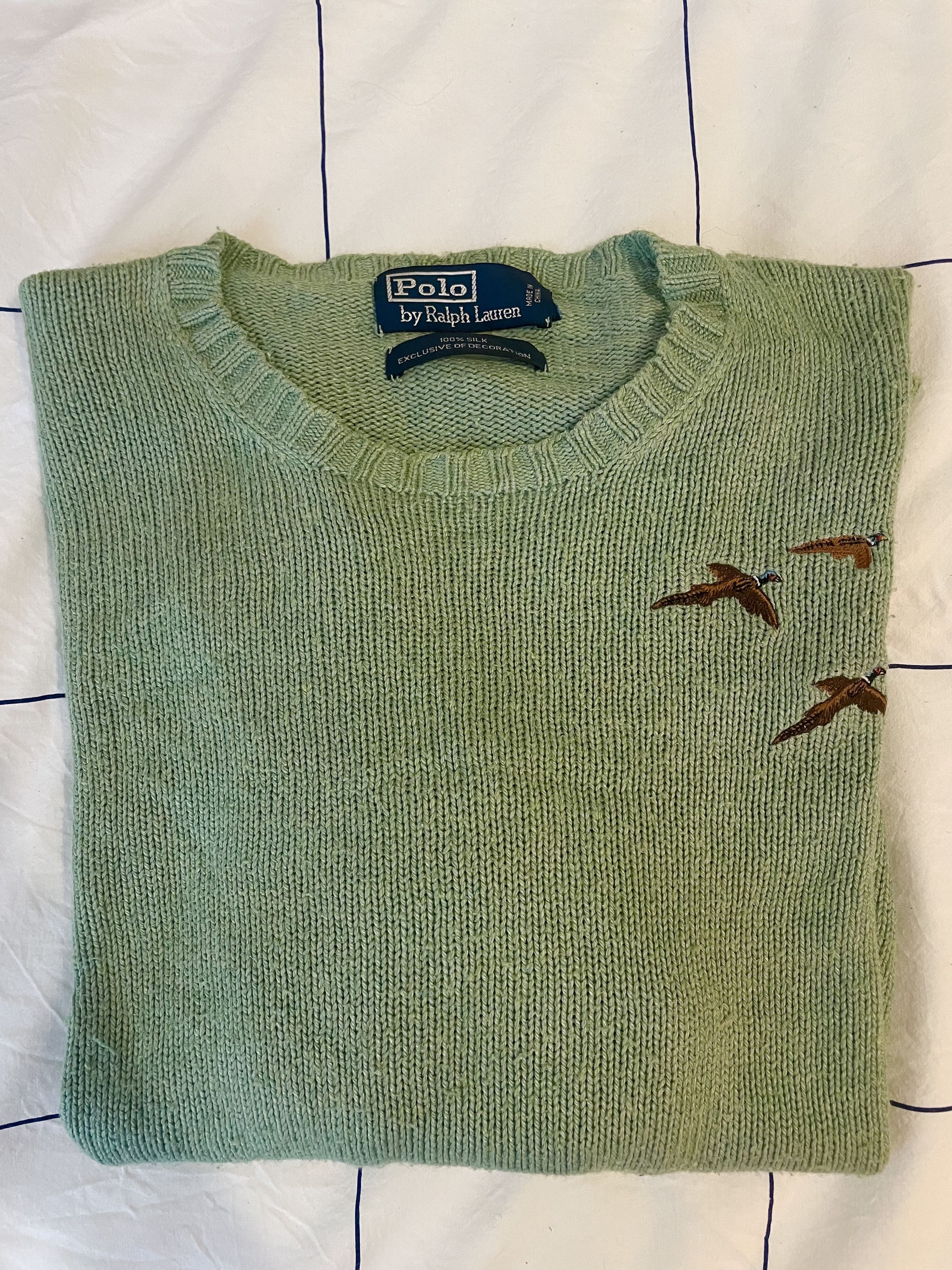 Polo Ralph Lauren Vintage Polo Sweater with Pheasant Embroidery Size US S / EU 44-46 / 1 - 2 Thumbnail