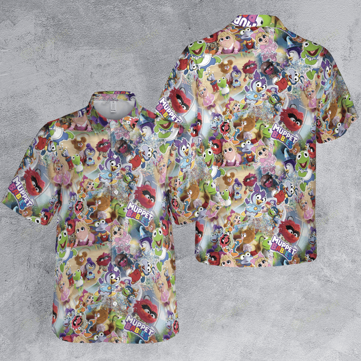 The Unbranded Brand Muppet Babies Pattern Button Down Shirt Size US M / EU 48-50 / 2 - 4 Thumbnail