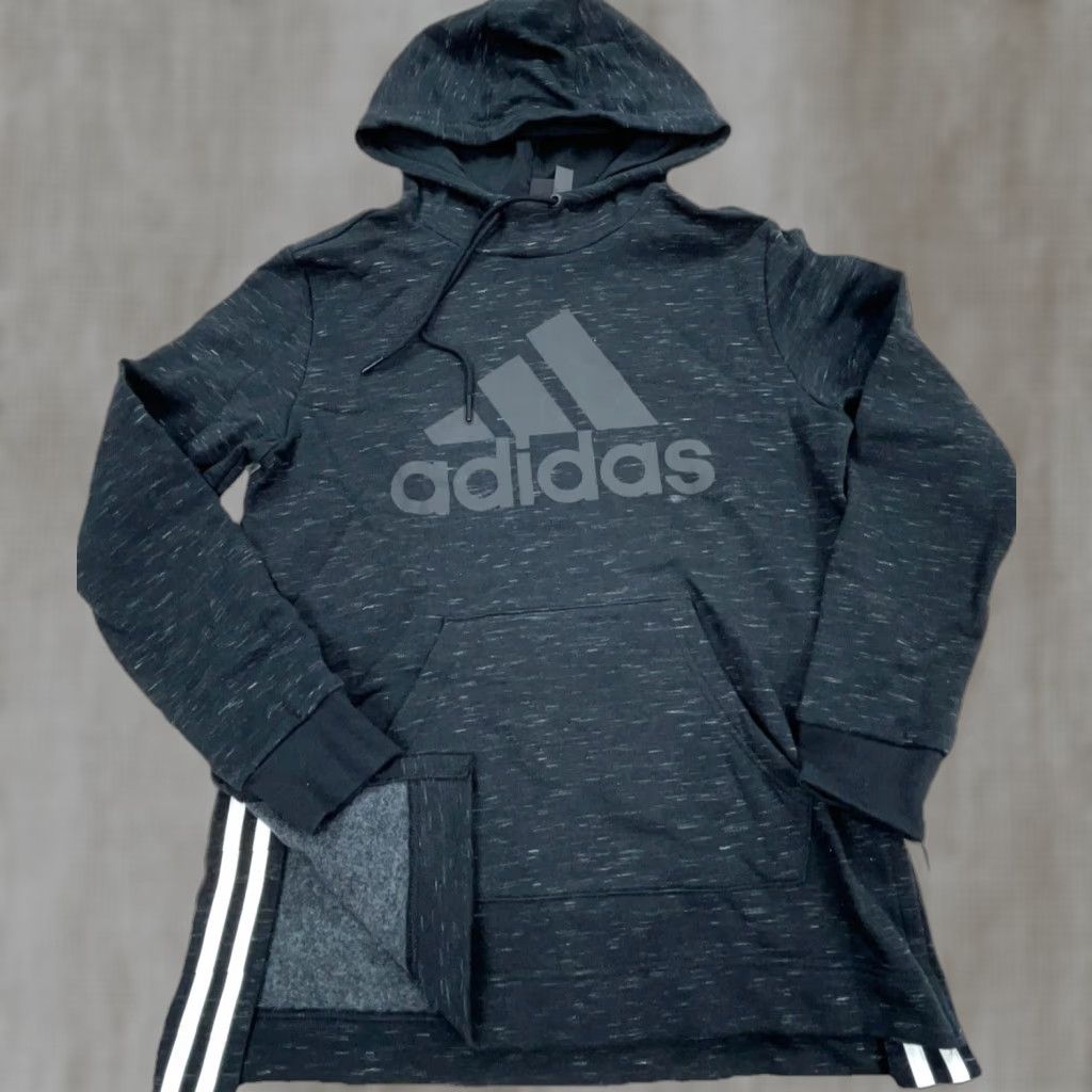 Adidas Adidas Hoodie Women Small Gray White Logo Pullover Sweatshirt Size S / US 4 / IT 40 - 1 Thumbnail