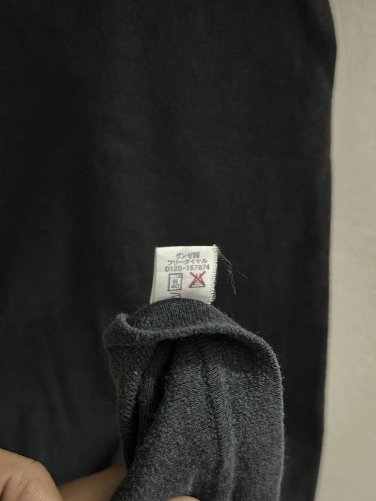 VINTAGE HELMUT LANG THRASHED FADED VNECK TSHIRT