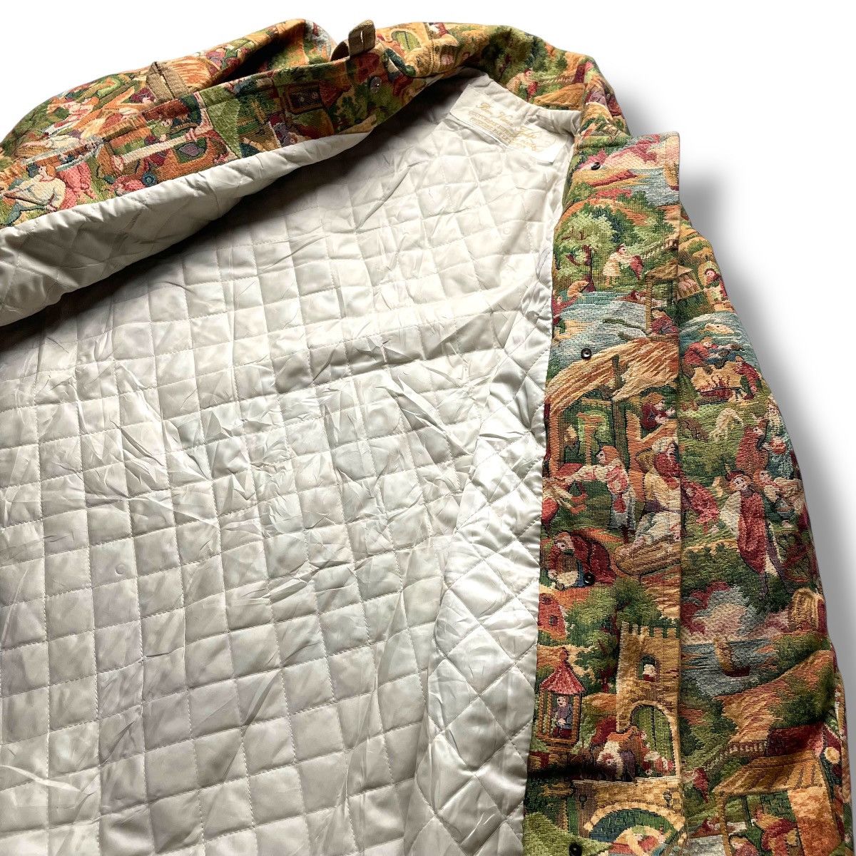 Japanese Brand 🇯🇵 LE ZEPHYR BUTTON UP PRINTED HEAVY COAT JACKET Size M / US 6-8 / IT 42-44 - 14 Thumbnail