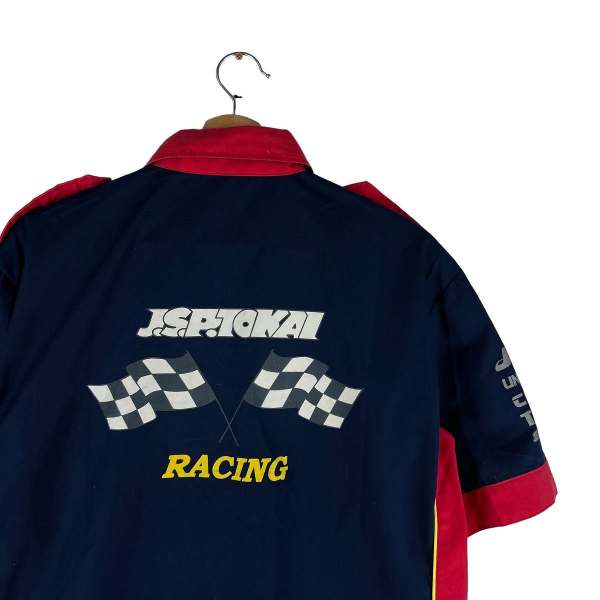 Japanese Brand 🔥VINTAGE SHIRT RACING JACKET JSP RACING BIG LOGO Size US M / EU 48-50 / 2 - 7 Thumbnail