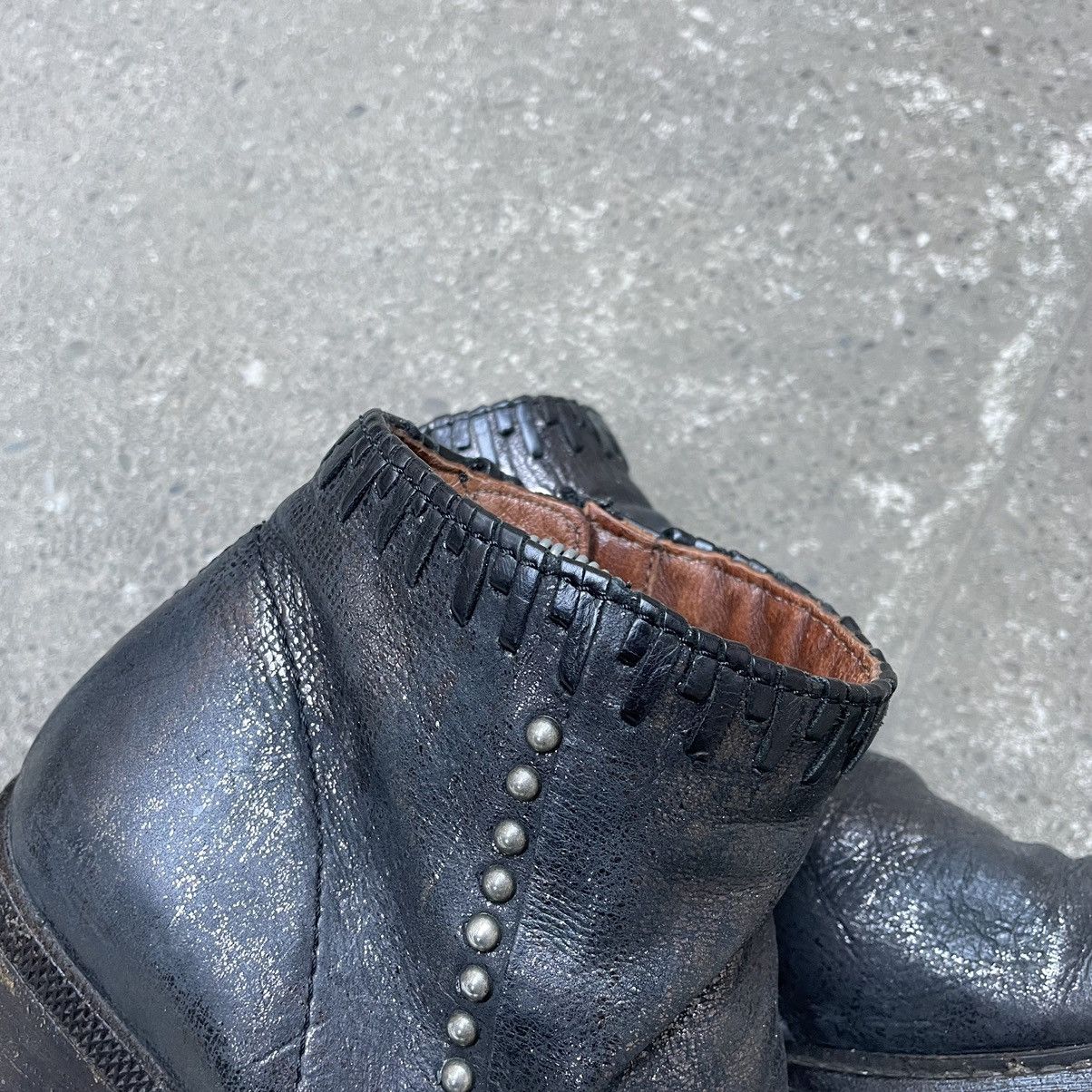 A.S.98 Vintage A.S 98 Biker Leather Ankle Boots Size US 8 / IT 38 - 12 Thumbnail