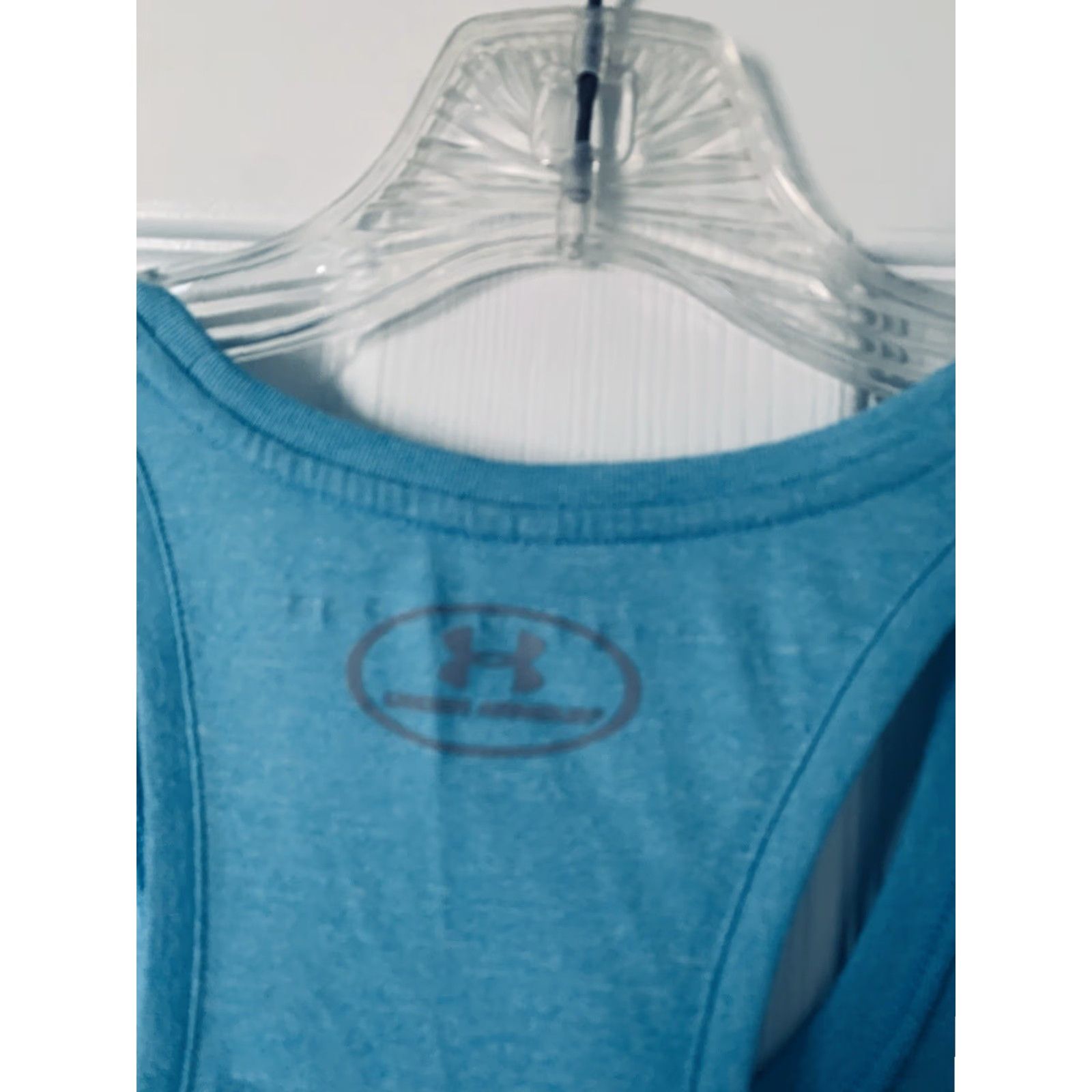 Under Armour Under Armour Threadborne Womens Light Blue Heather Racerback Active Tank Top XS Size XS / US 0-2 / IT 36-38 - 5 Thumbnail