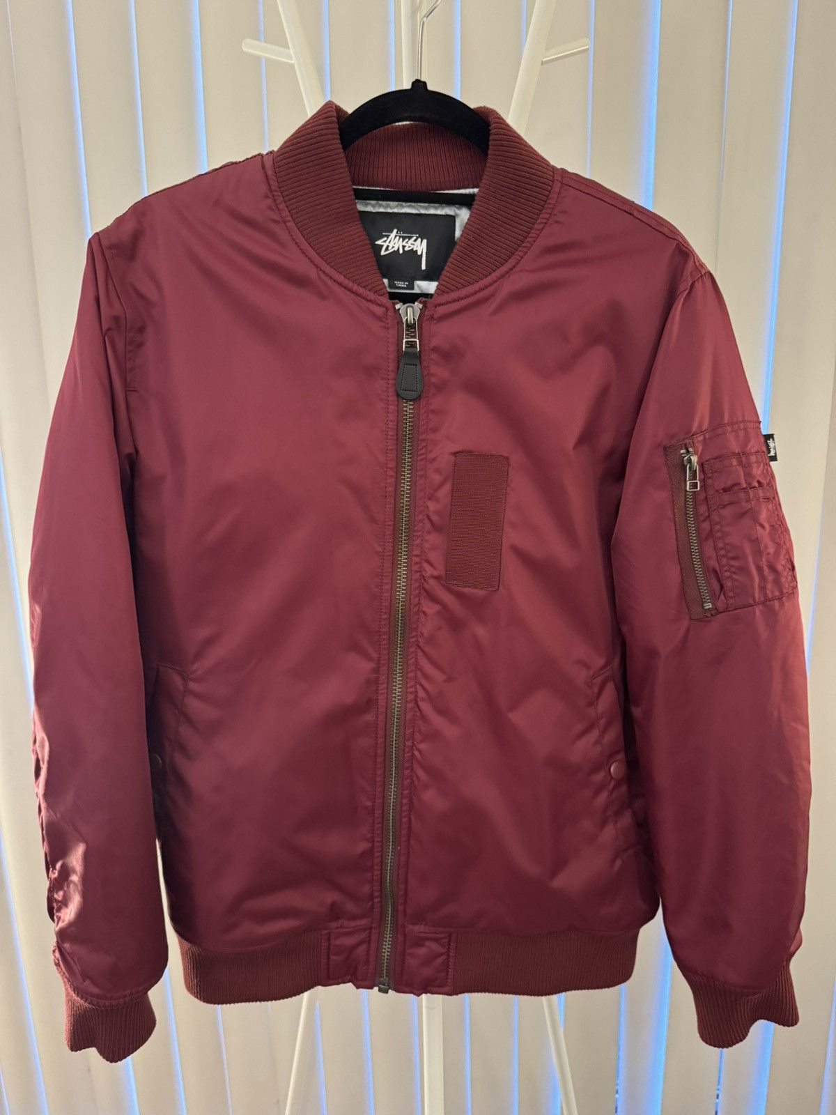 Stussy Stussy MA-1 Bomber Jacket Red Size US S / EU 44-46 / 1 - 2 Thumbnail