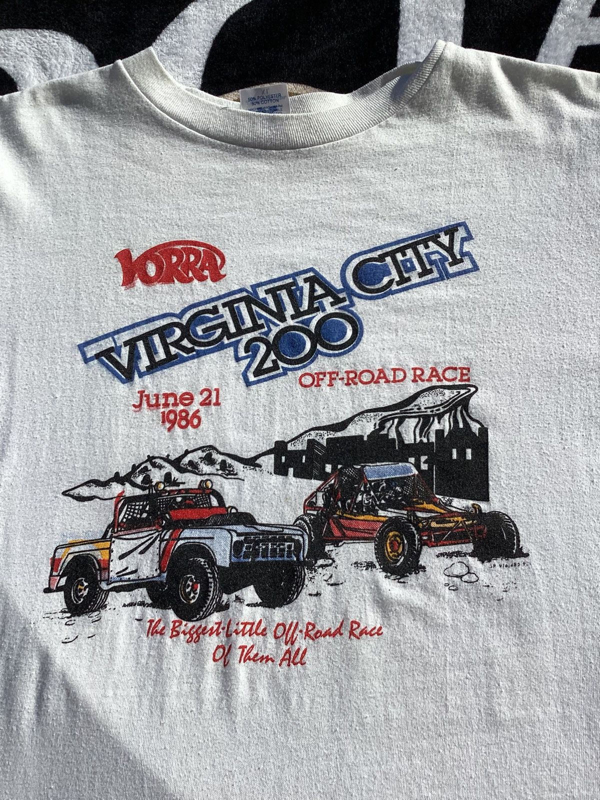 Other Vtg 1986 Virginia city offroad race single stitch USA made T Size US M / EU 48-50 / 2 - 2 Thumbnail