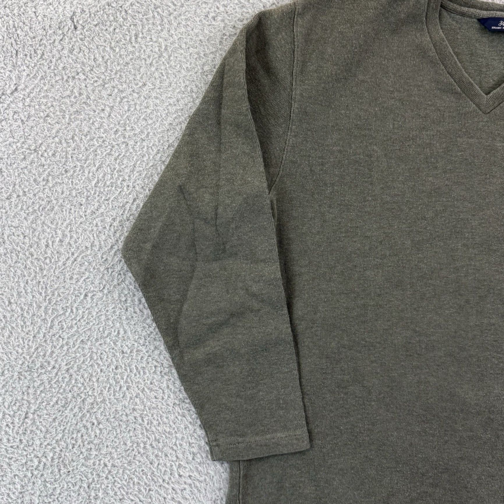 Brooks Brothers VINTAGE Brooks Brothers Sweater Mens Medium Green V-Neck Long Sleeve Preppy Pullover Size US M / EU 48-50 / 2 - 4 Thumbnail