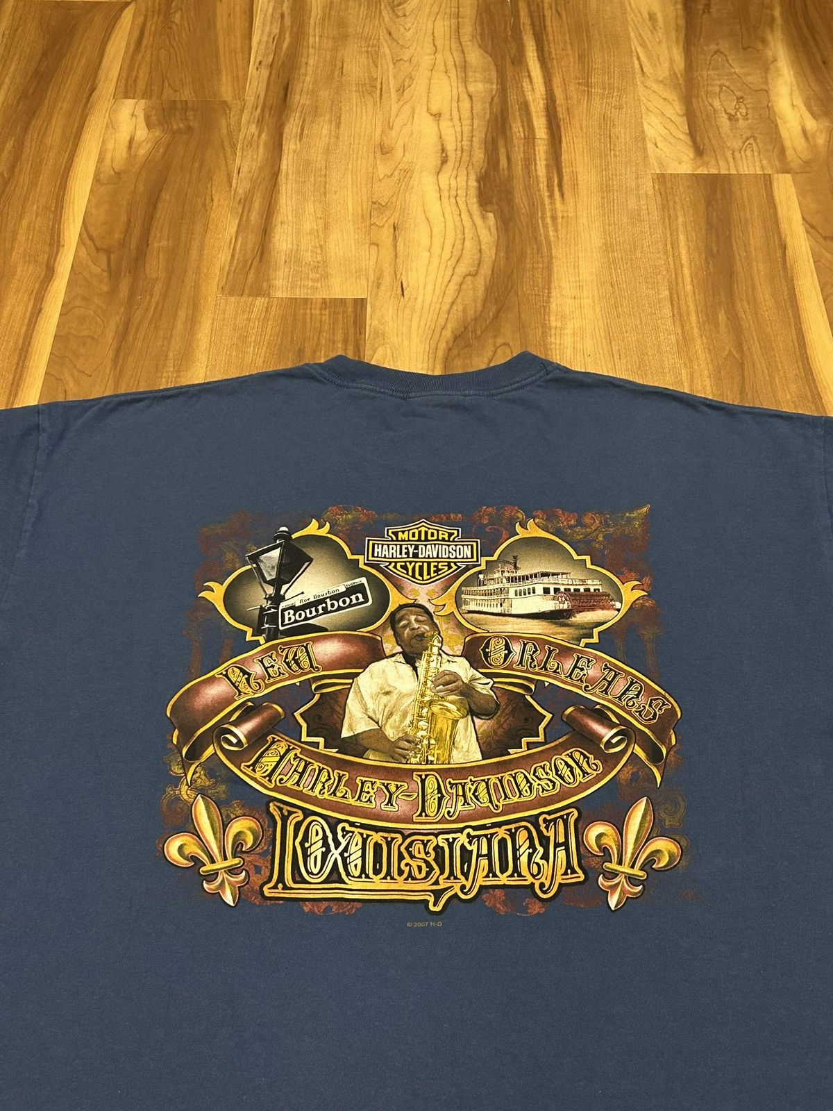 Harley Davidson Harley Davidson New Orleans Bourbon Street Eagle Tee Size US XXL / EU 58 / 5 - 4 Thumbnail