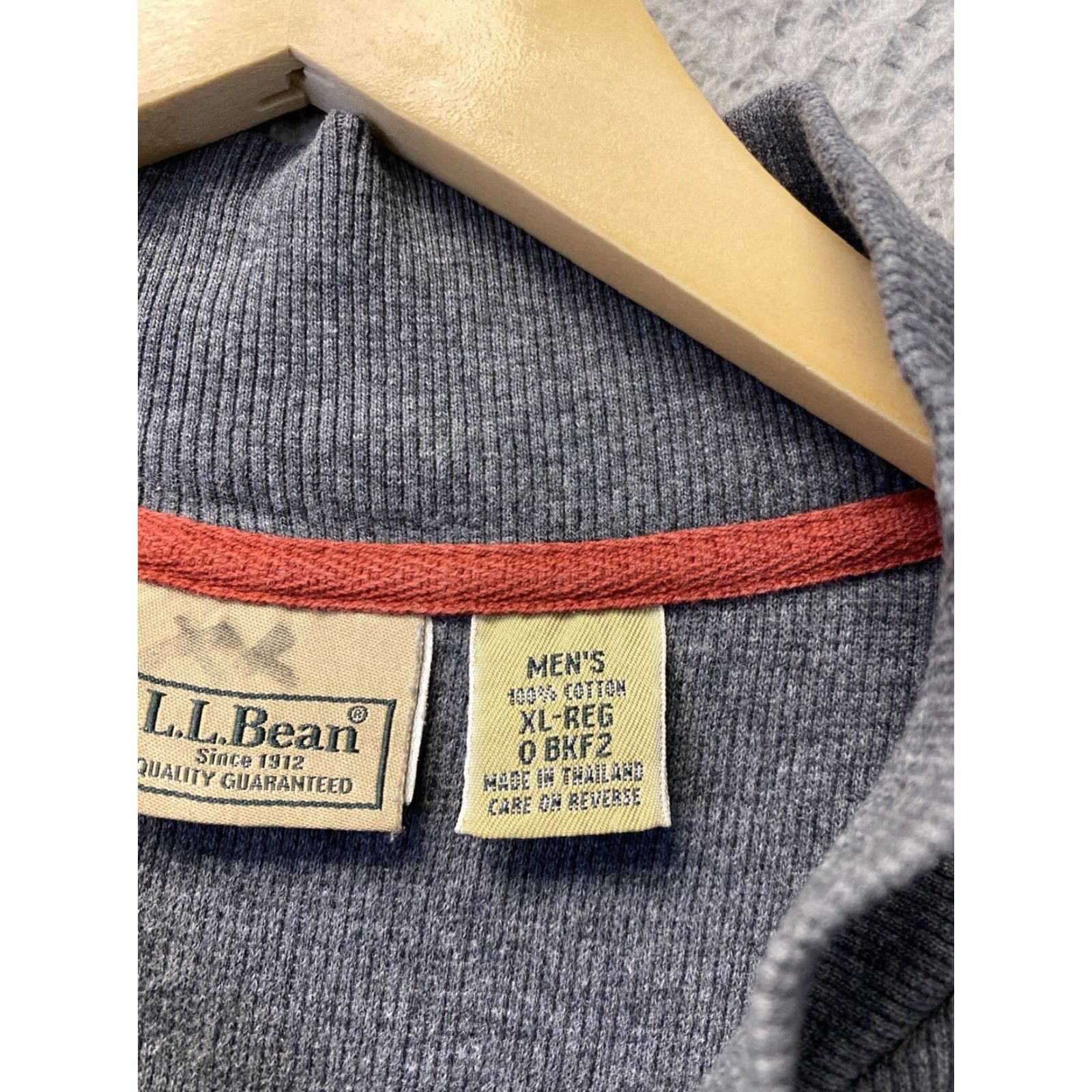 Vintage Vintage L.L. Bean Men’s Henley Shirt Long Sleeve XL Gray Thermal Casual Outdoor Spring Fall Winter Size US XL / EU 56 / 4 - 5 Thumbnail