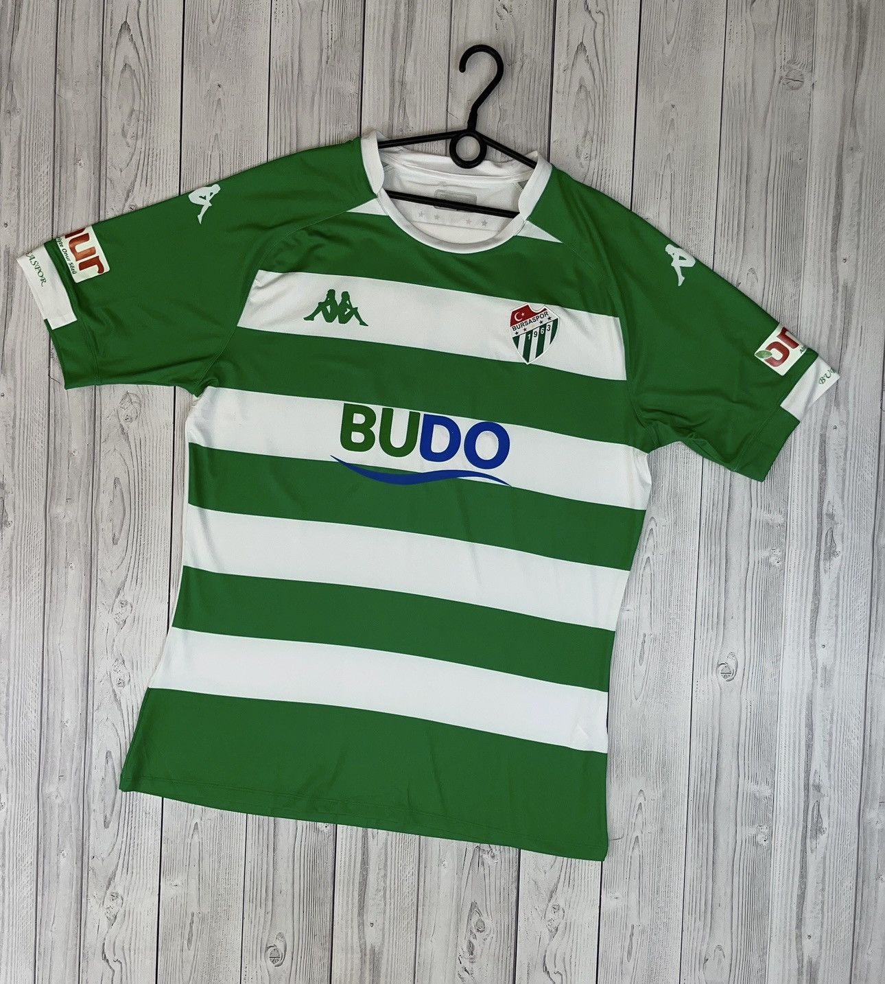 Kappa Kappa Bursaspor soccer jersey striped size XL - XXL Size US XXL / EU 58 / 5 - 1 Thumbnail