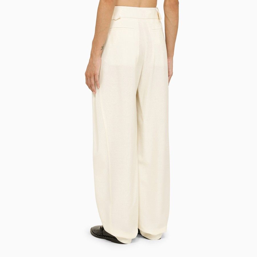Stella McCartney o1d2blof1024 Pant in Cream Size 26" / US 2 / IT 38 - 4 Thumbnail
