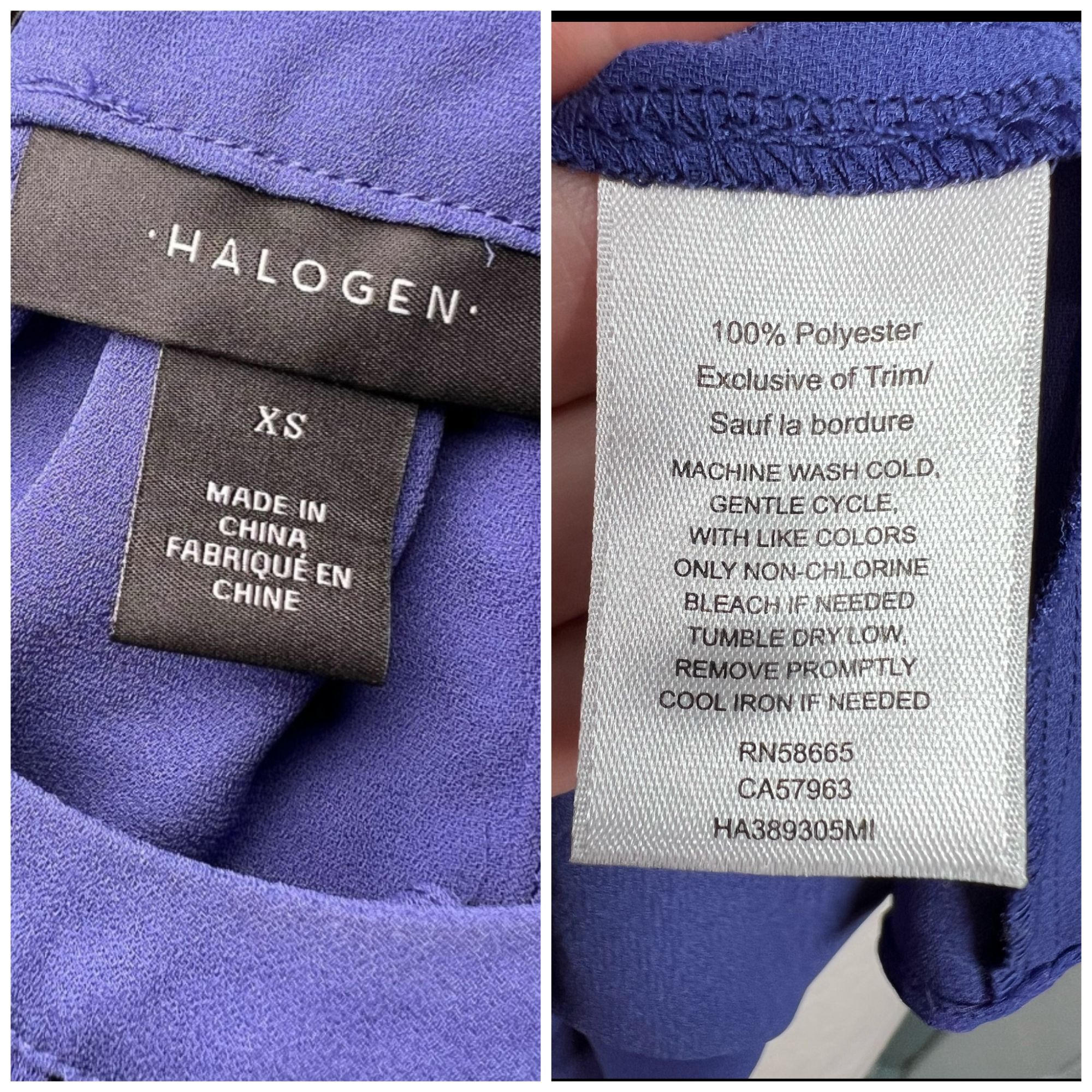 Designer Halogen Silky Blouse Sleeveless Halter Neck Tank XS Size XS / US 0-2 / IT 36-38 - 3 Thumbnail