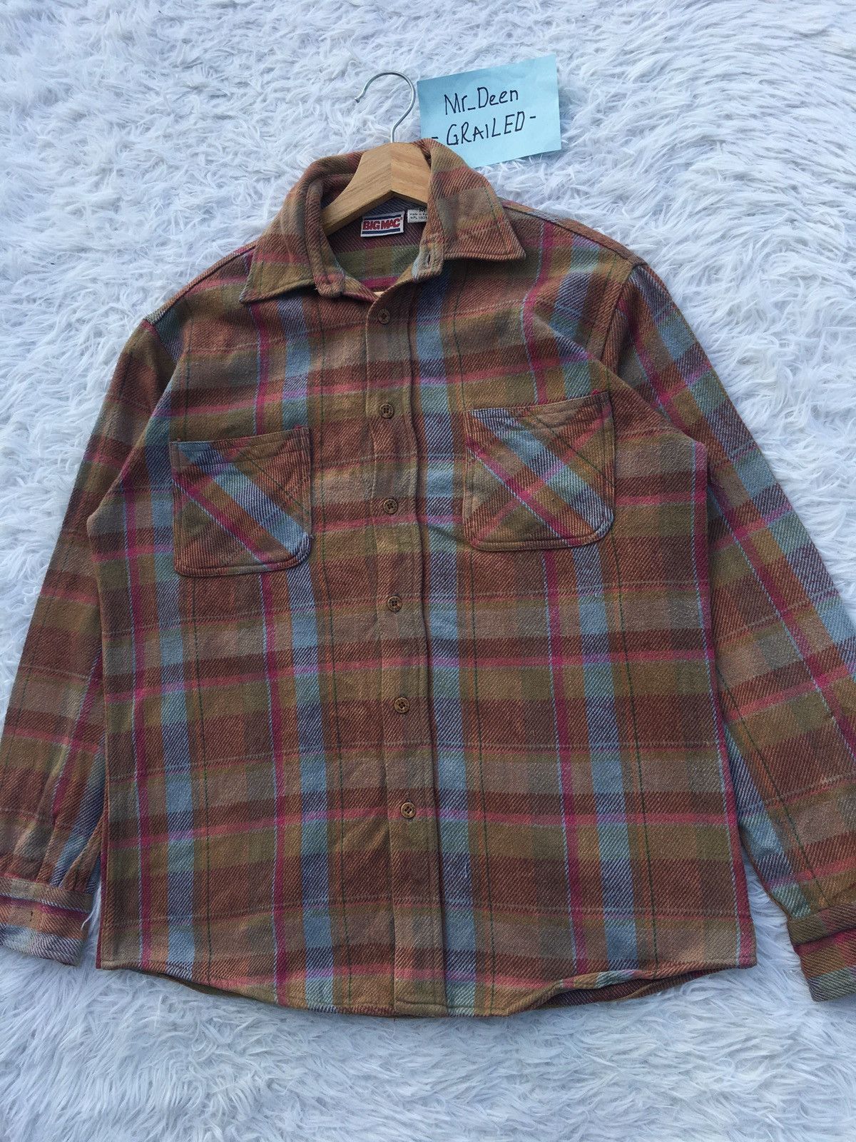 Big Mac Vintage 90s Big Mac Flannel Shirt USA Made Size US M / EU 48-50 / 2 - 6 Thumbnail