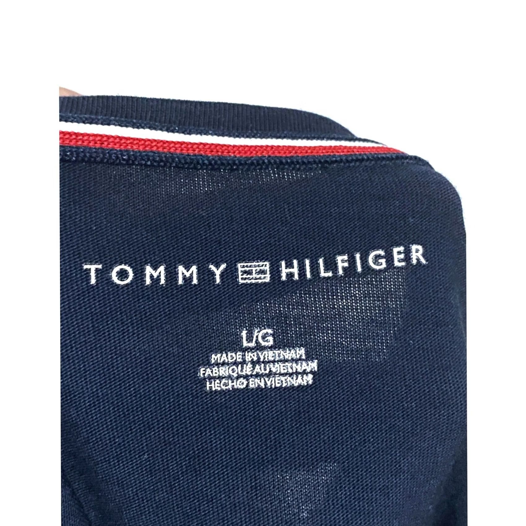 Tommy Hilfiger VINTAGE Tommy Hilfiger American Flag Shirt Womens L Side Tie Patriotic 4th of July USA Shirt Womens L Blue Pattern Solid All Seasons Mens Womens Girls Size L / US 10 / IT 46 - 6 Thumbnail