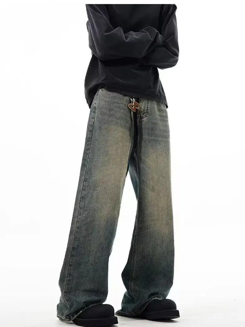Japanese Brand × Jean Retro casual straight leg wide leg jeans Size US 32 / EU 48 - 1 Thumbnail