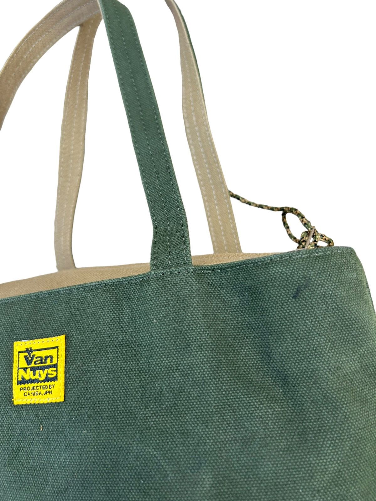 Vintage Van Nuys Japan Waxed Canvas Cotton Mini Tote Bag Size ONE SIZE - 2 Thumbnail