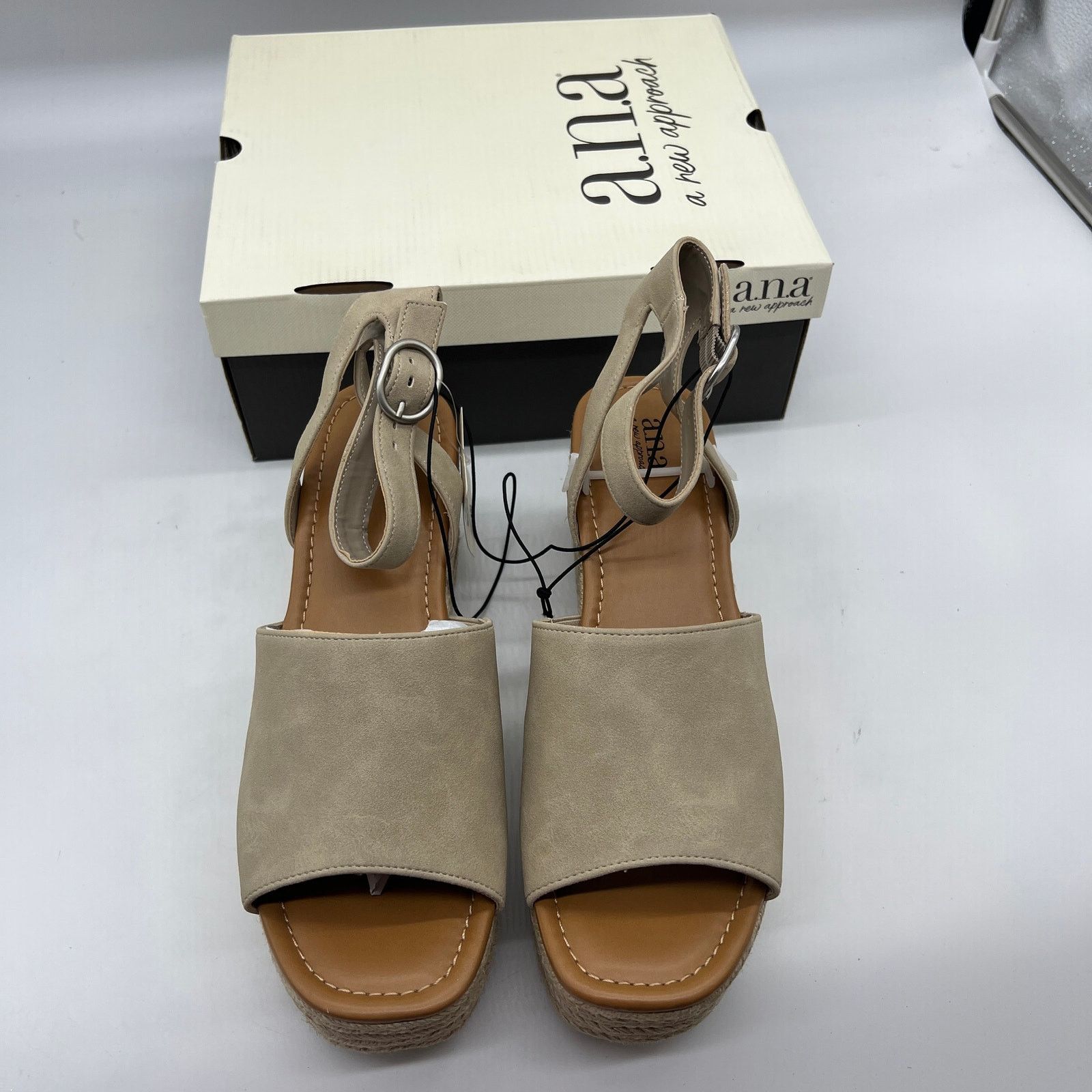 Other a.n.a Laskie Women Shoes Ankle Buckle Strap Sandals Size US 11 / IT 41 - 2 Thumbnail