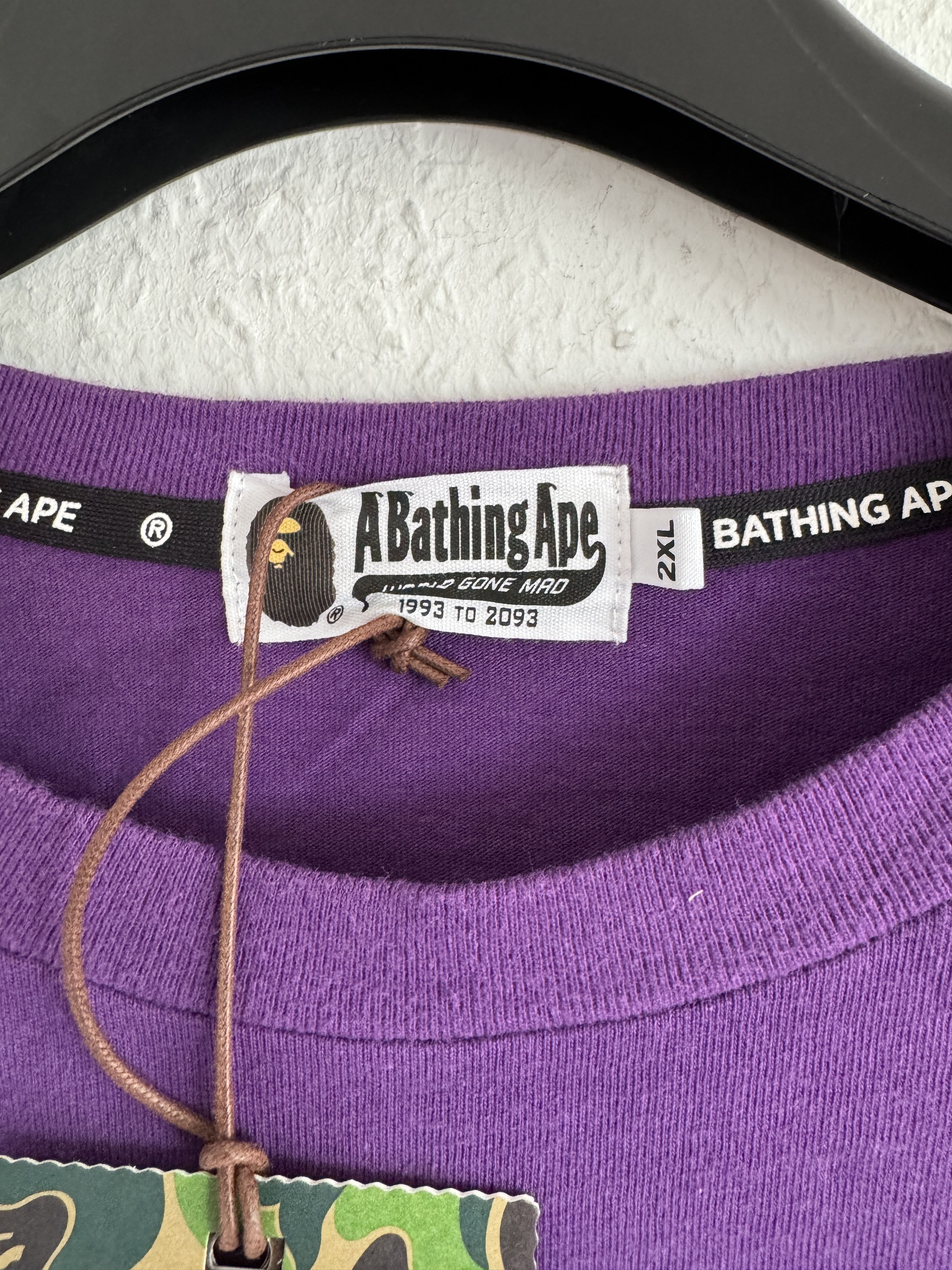 Bape Gradation Logo Tee Purple Size US XXL / EU 58 / 5 - 8 Thumbnail