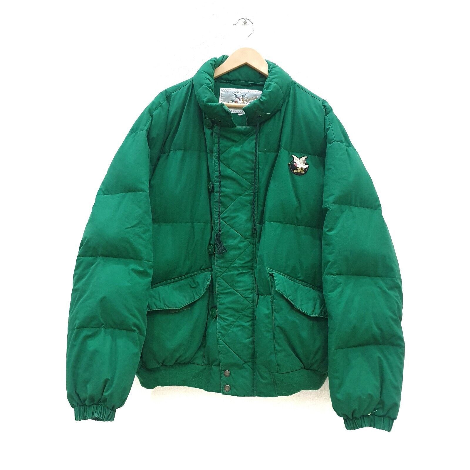 image of Vintage 90's Chevignon Togs Unlimited Down Puffer XL in Green, Men's