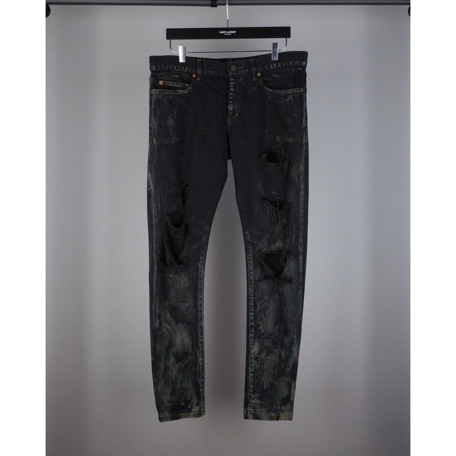 Saint Laurent Paris Oil Jeans | Grailed