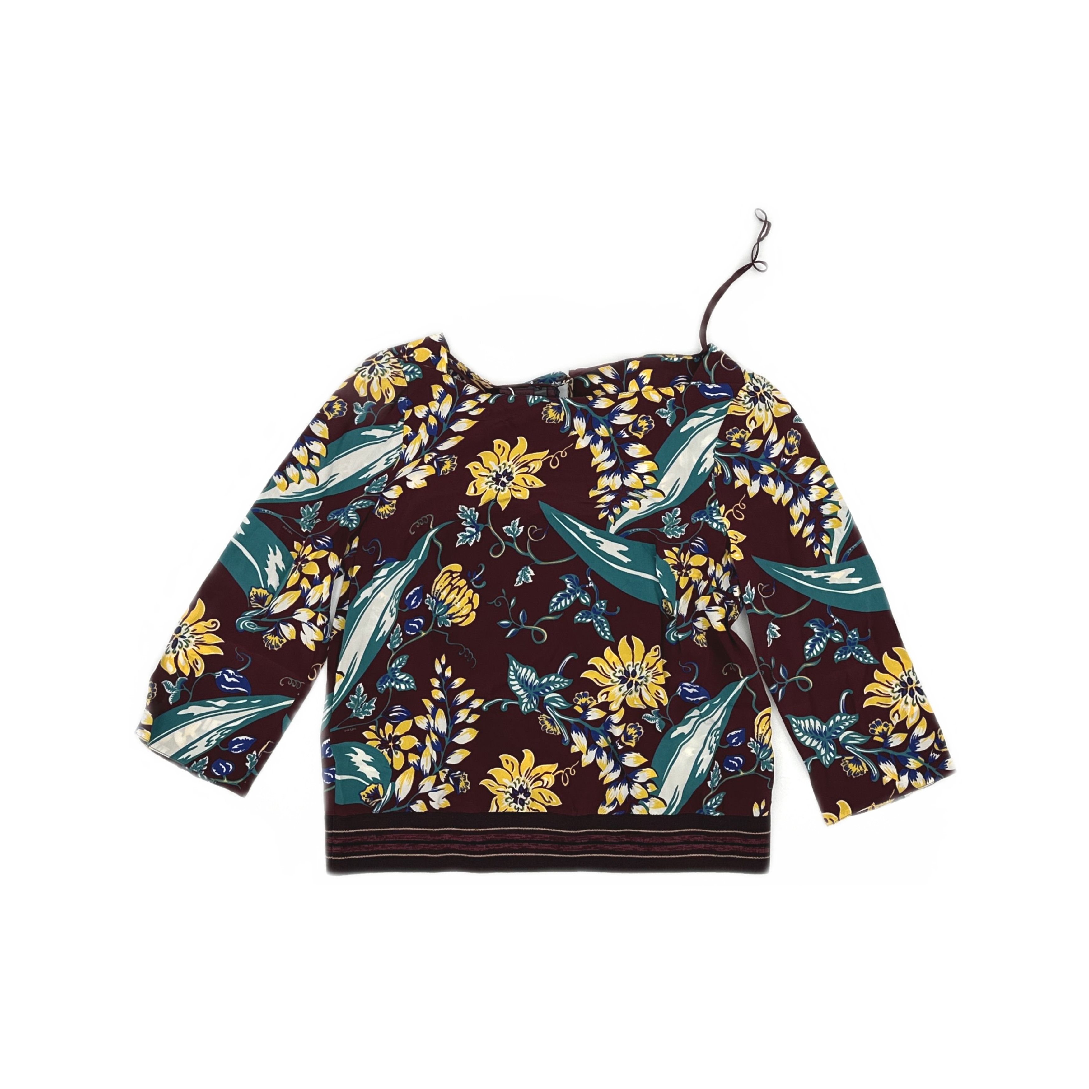 Prada Prada Floral Print Blouse Size 38 Size XS / US 0-2 / IT 36-38 - 1 Thumbnail