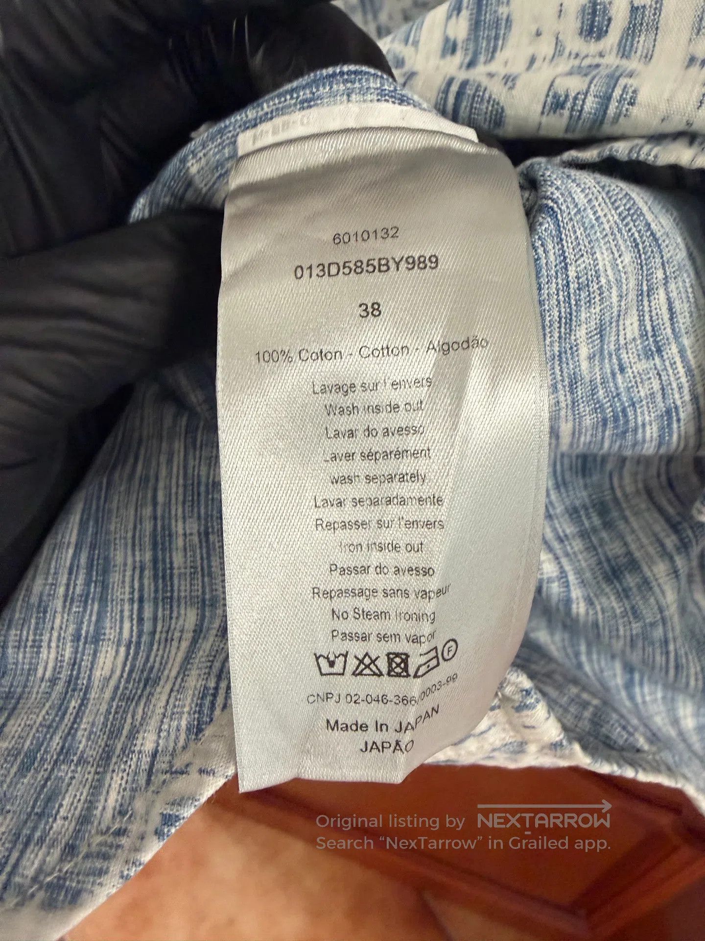 Dior Dior size 38 Blue and White Monogrammed Full Print Denim S Size S / US 4 / IT 40 - 4 Thumbnail