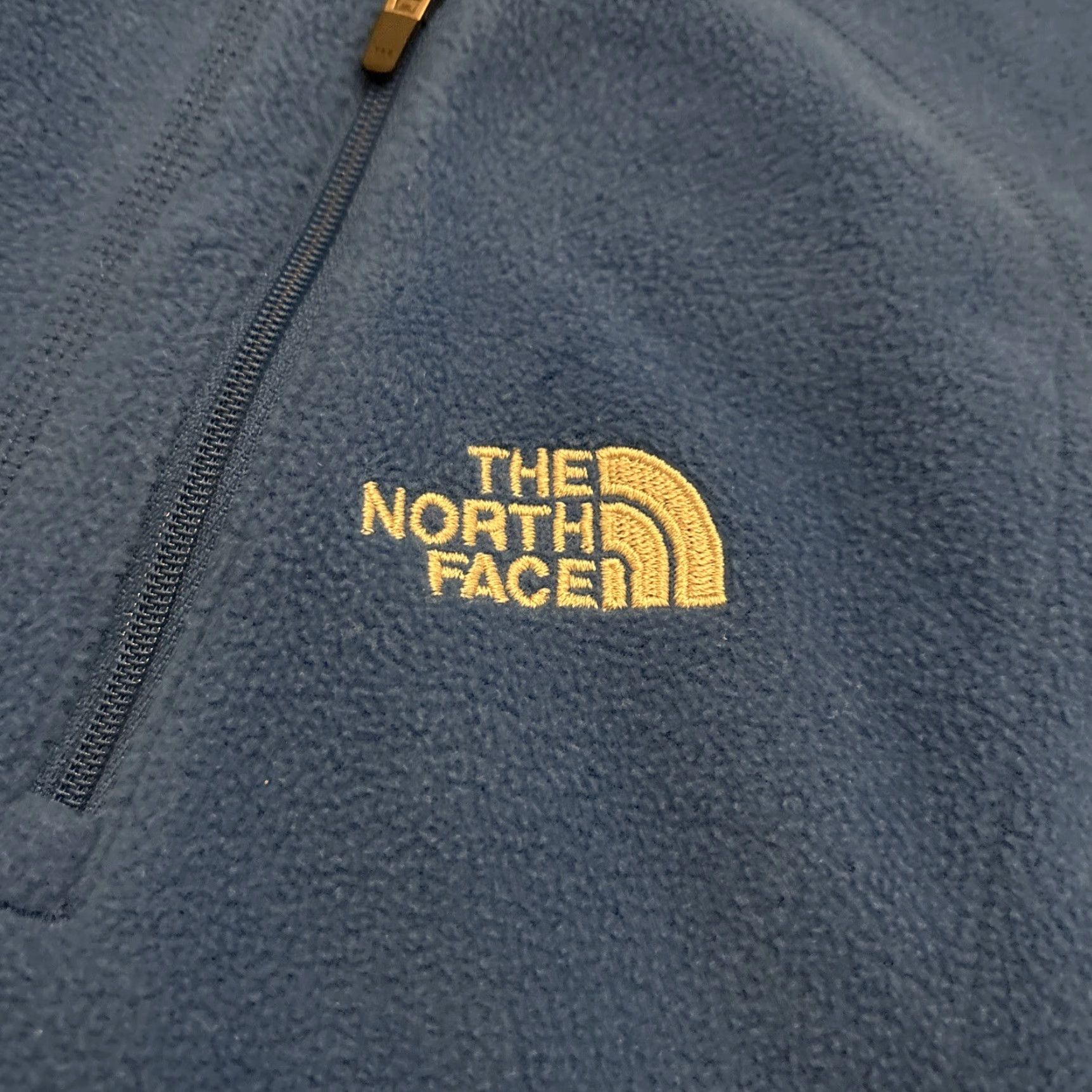 The North Face The North Face 1/4 Zip Mens XL Blue Lightweight Fleece Pullover Mock Neck Shirt Size US XL / EU 56 / 4 - 2 Thumbnail
