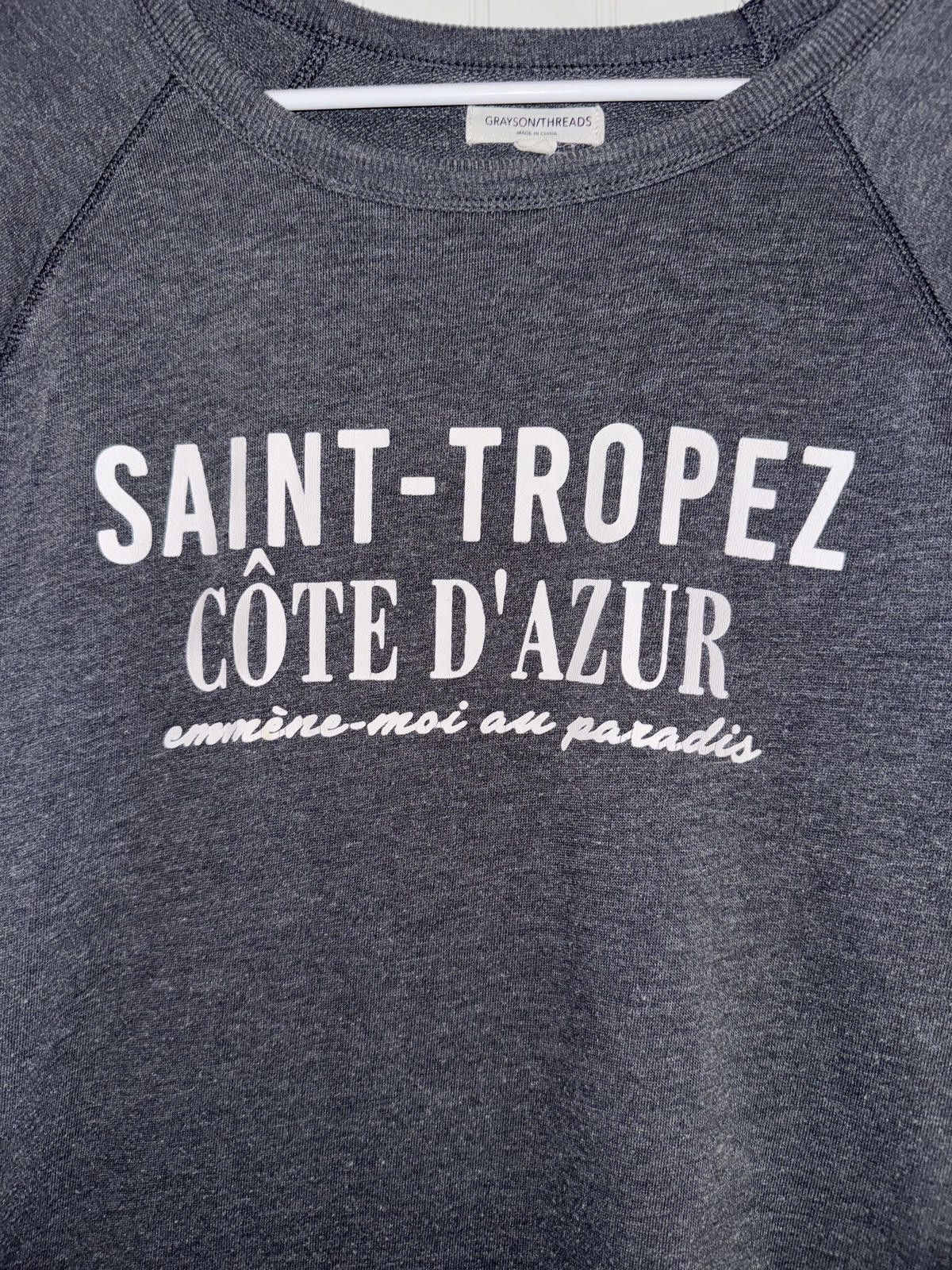 Other Grayson/Threads Saint-Tropez Côte D'Azur Graphic Sweatshirt Size US L / EU 52-54 / 3 - 2 Thumbnail