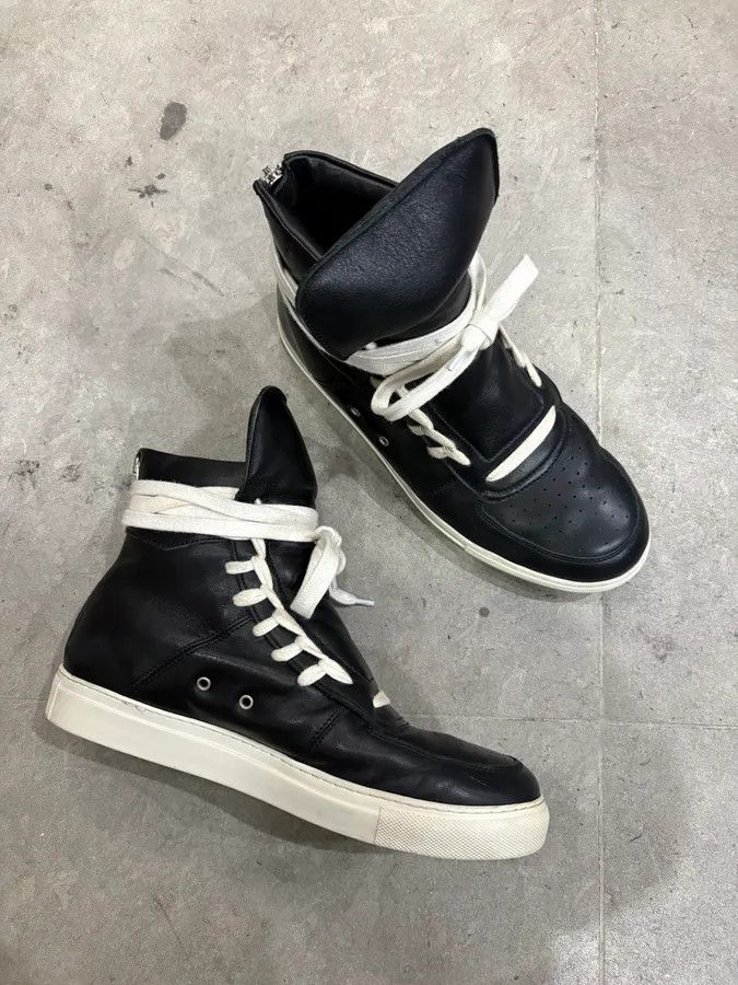 Kris Van Assche Kris Van Assche Black Leather Laced Eyeled Sneakers Size US 8 / EU 41 - 5 Thumbnail