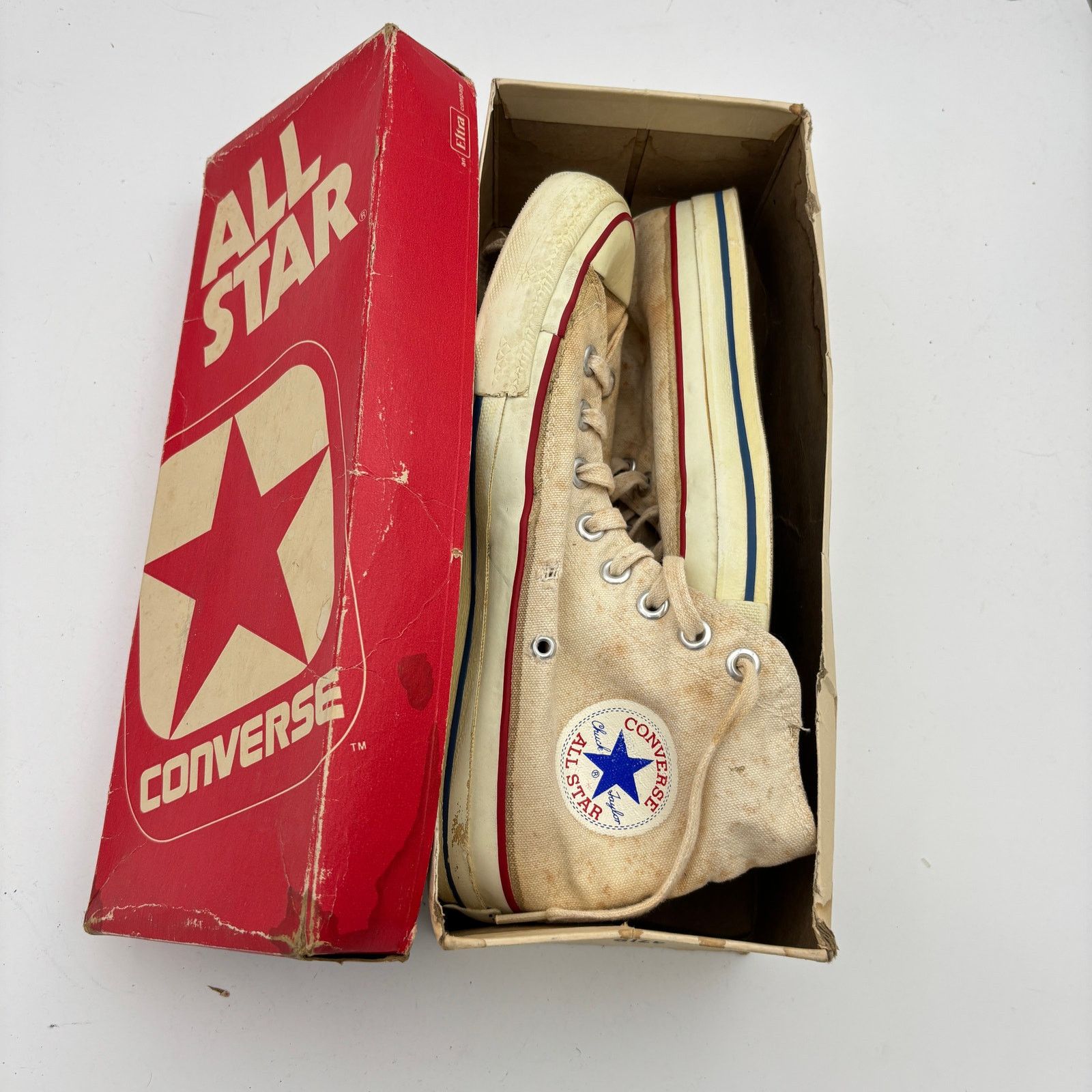 Converse Vintage 80s Converse Chuck Taylor All Star High Shoes Men 11 Size US 8.5 / EU 41-42 - 17 Thumbnail