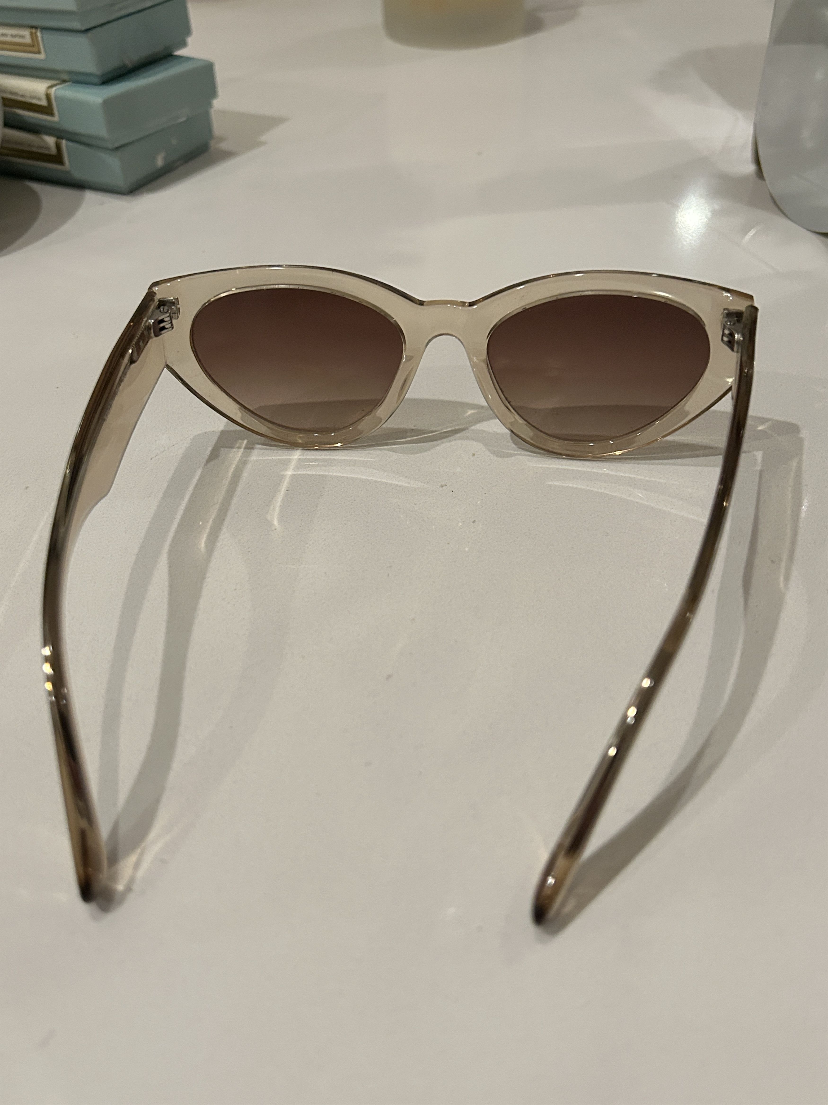 CHIMI CHIMI Clear/Light Brown sunglasses Size ONE SIZE - 4 Thumbnail