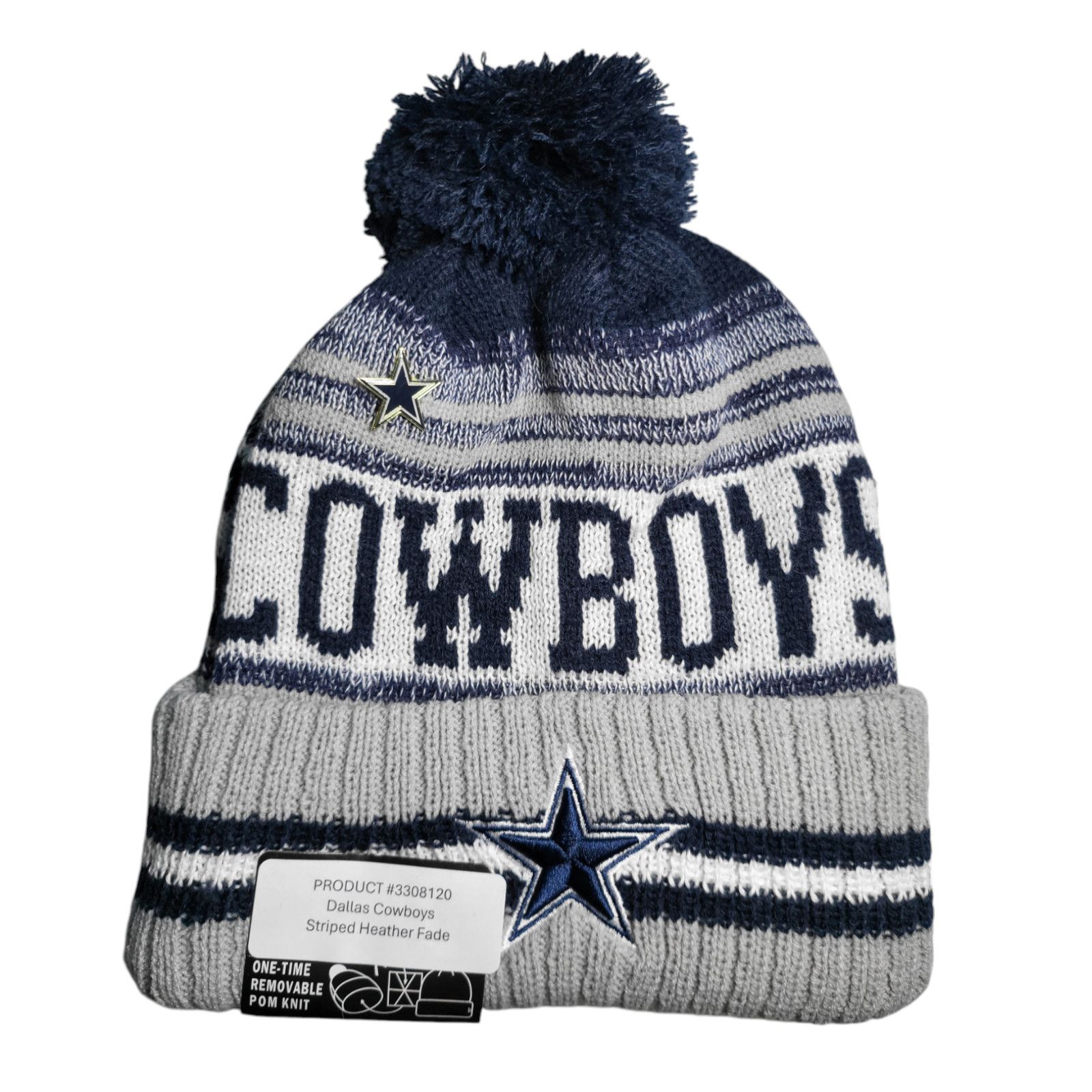 Other NWT Dallas Cowboys Sports Knit Pom Beanie Fleece Lining OSFA Size ONE SIZE - 2 Thumbnail