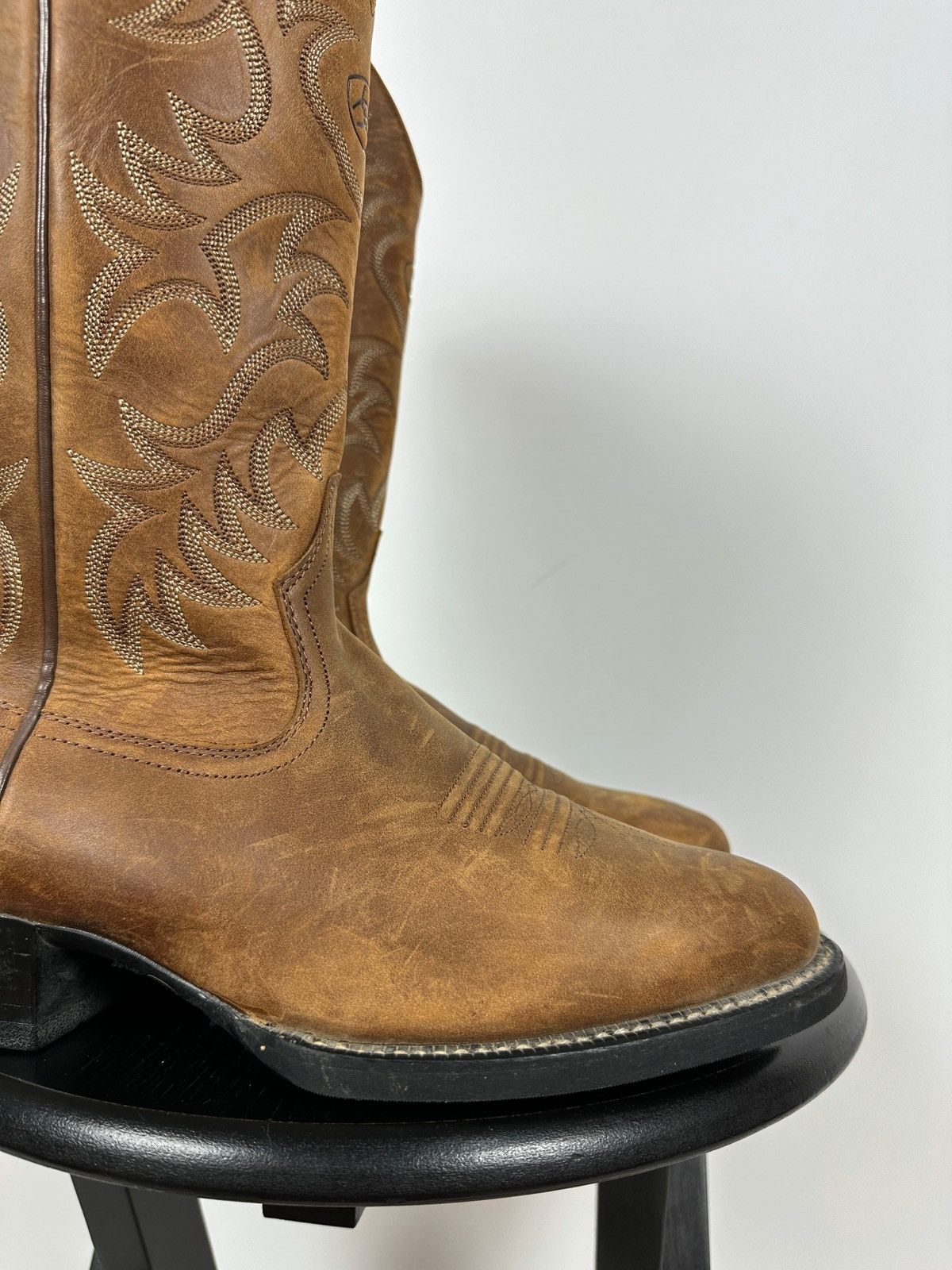 Ariat Ariat Brown Cowboy Western Leather Boots Size US 8.5 / EU 41-42 - 14 Thumbnail