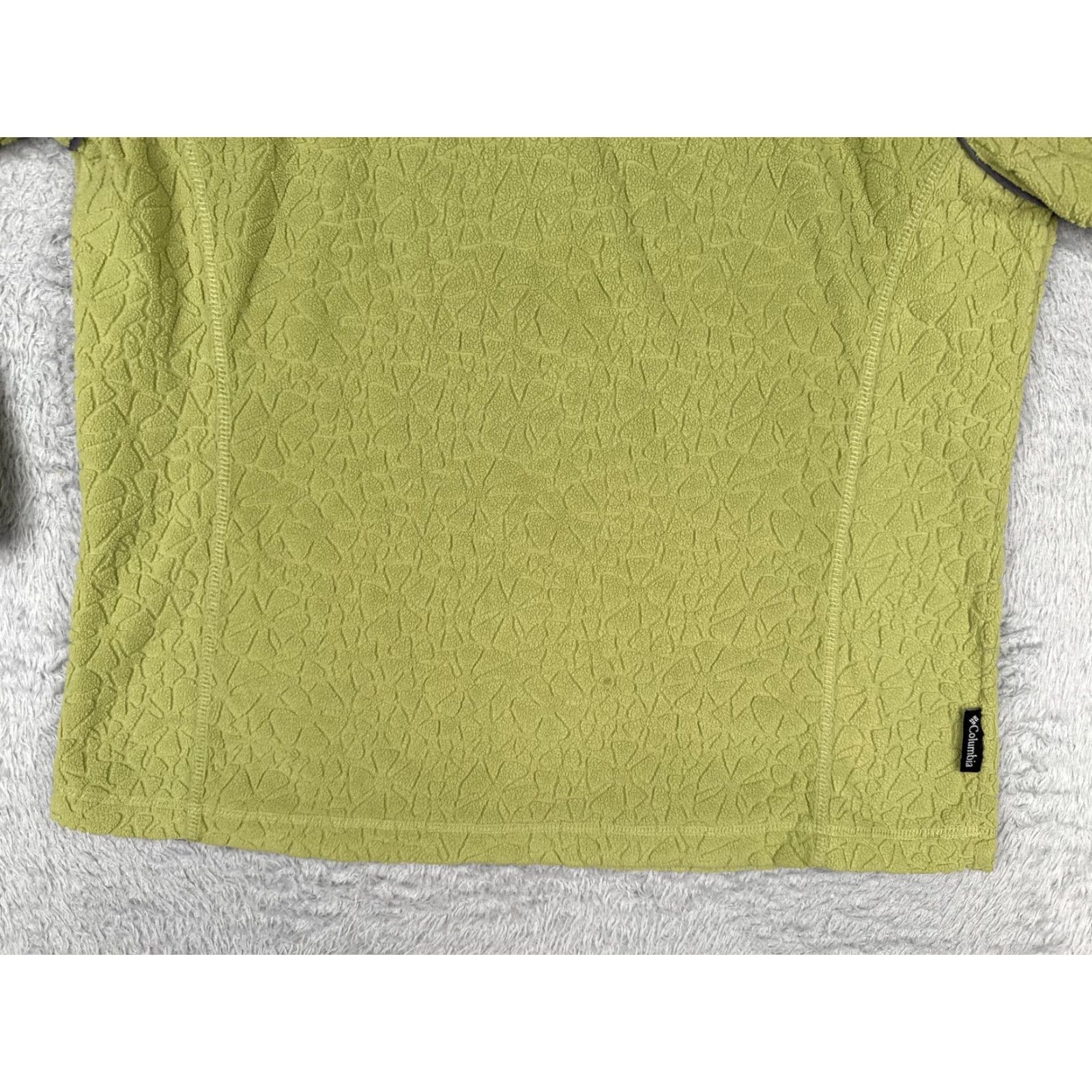 Vintage Columbia Fleece Sweater Womens XL Green 1/4 Zip Mock Neck Pocket Sleeve Hiking Size XL / US 12-14 / IT 48-50 - 5 Thumbnail