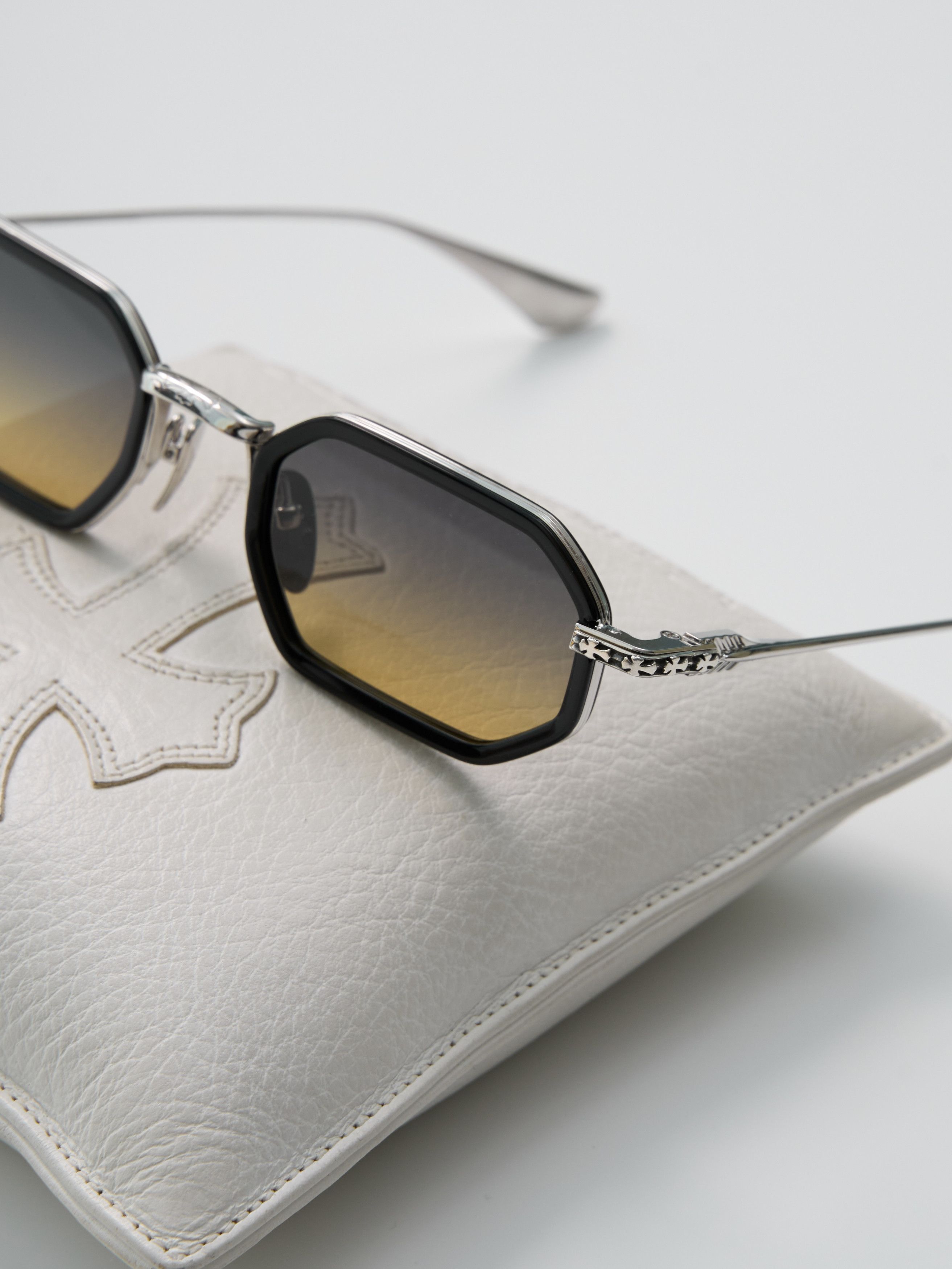 Chrome Hearts CHROME HEARTS STYLIDA BLACK/SHINY SILVER-SUN Size ONE SIZE - 4 Thumbnail