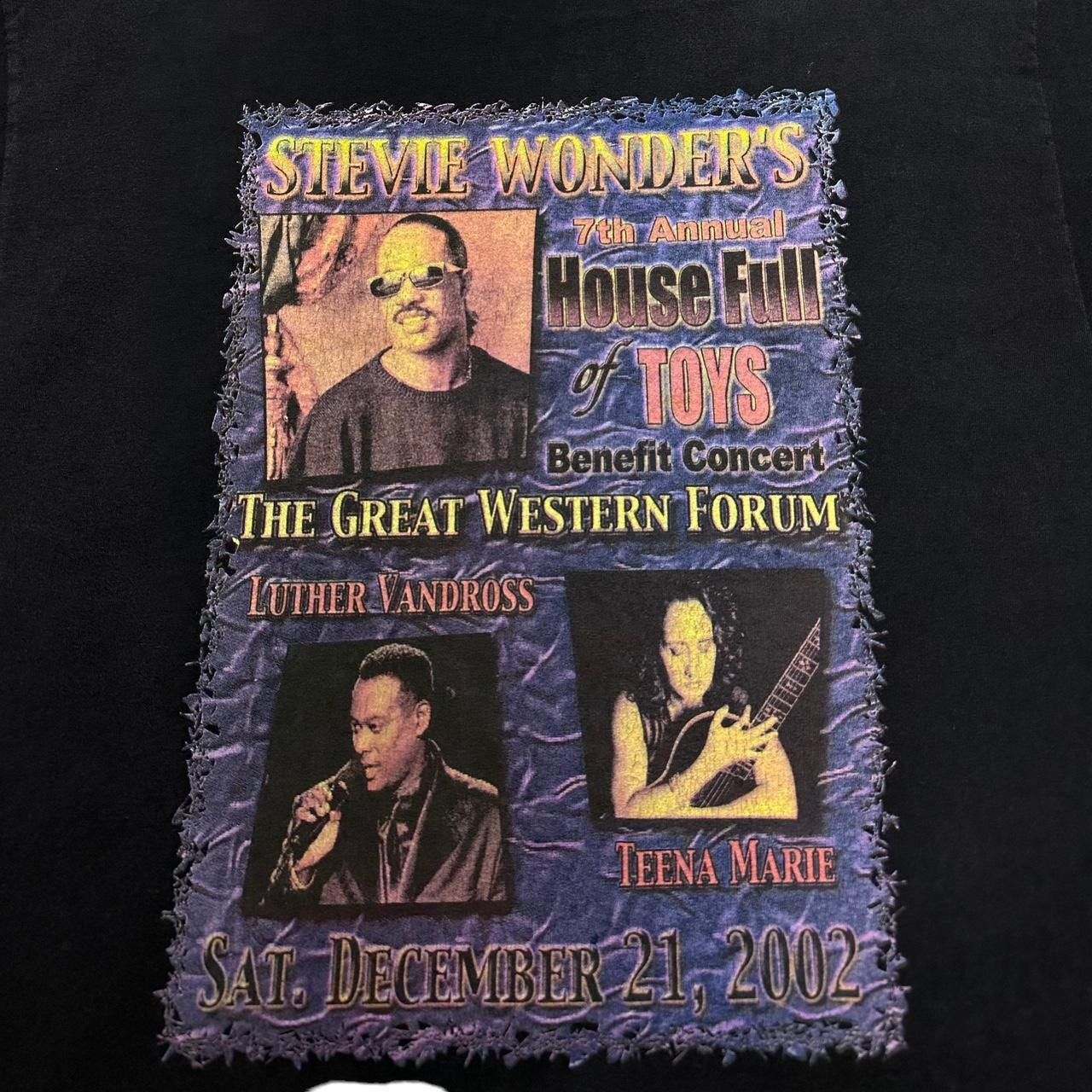 AAA × Band Tees × Vintage Vintage Stevie Wonders House Full of Toys 2002 T-Shirt Size US XL / EU 56 / 4 - 3 Thumbnail