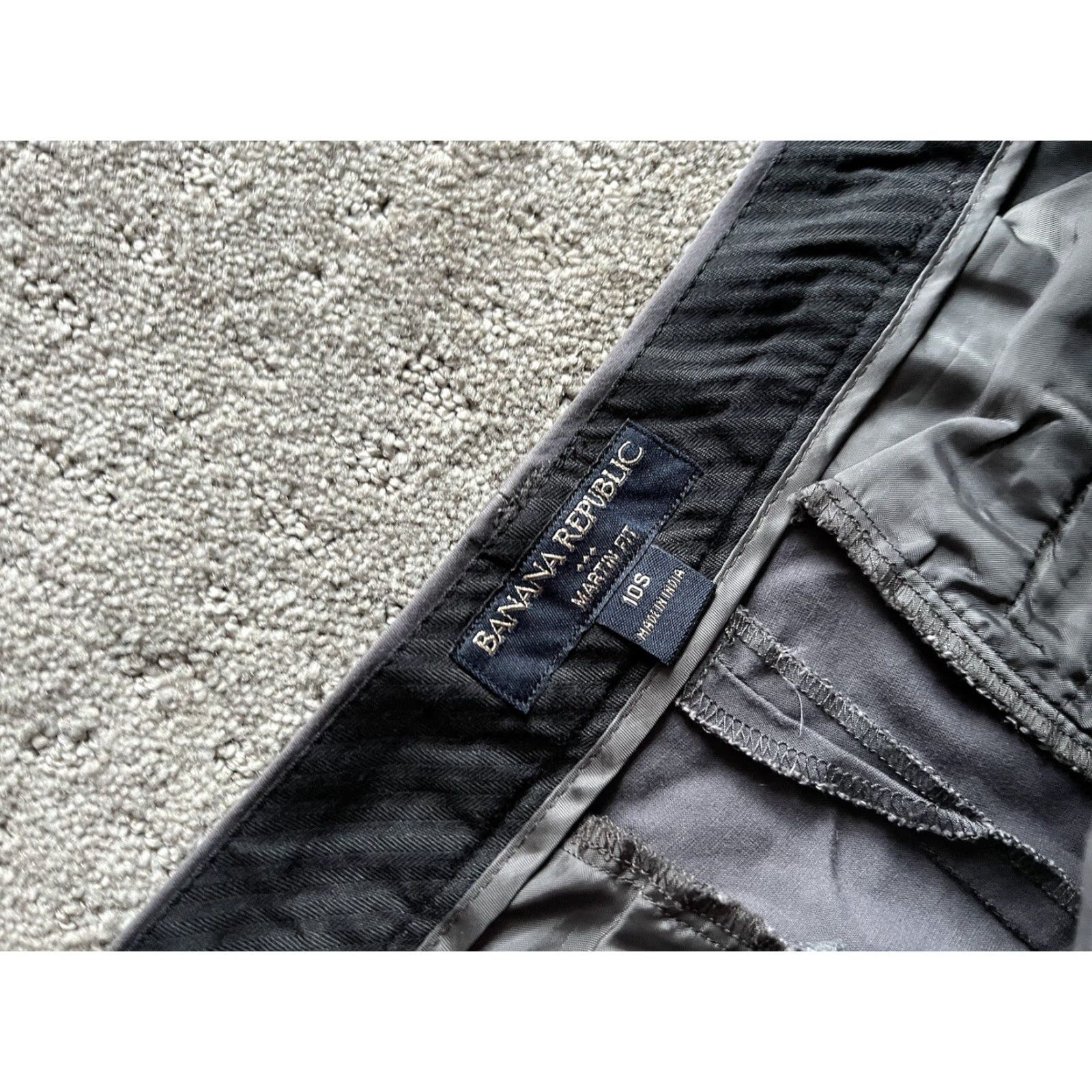 Banana Republic Banana Republic Martin Fit Dress Pants Women 10S Gray Cotton Blend Classic Business Casual Size 32" / US 10 / IT 46 - 5 Thumbnail