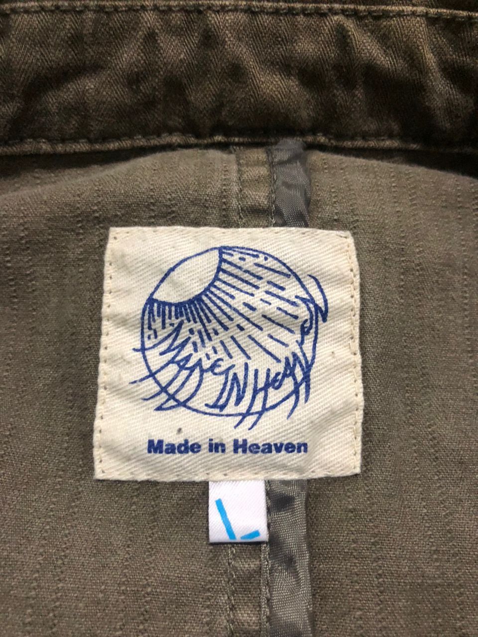 Japanese Brand Made In Heaven Bondage Cargo Jacket Faded