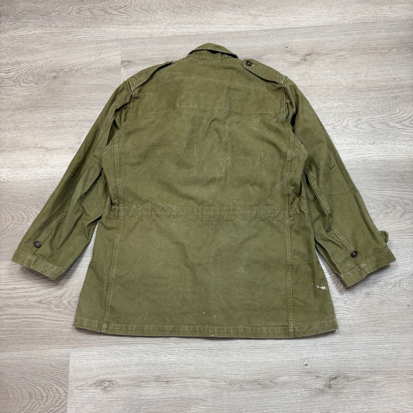 Vintage Vintage 50s French M47 Army Military Field Jacket Mens 4C XL Size US XL / EU 56 / 4 - 3 Thumbnail