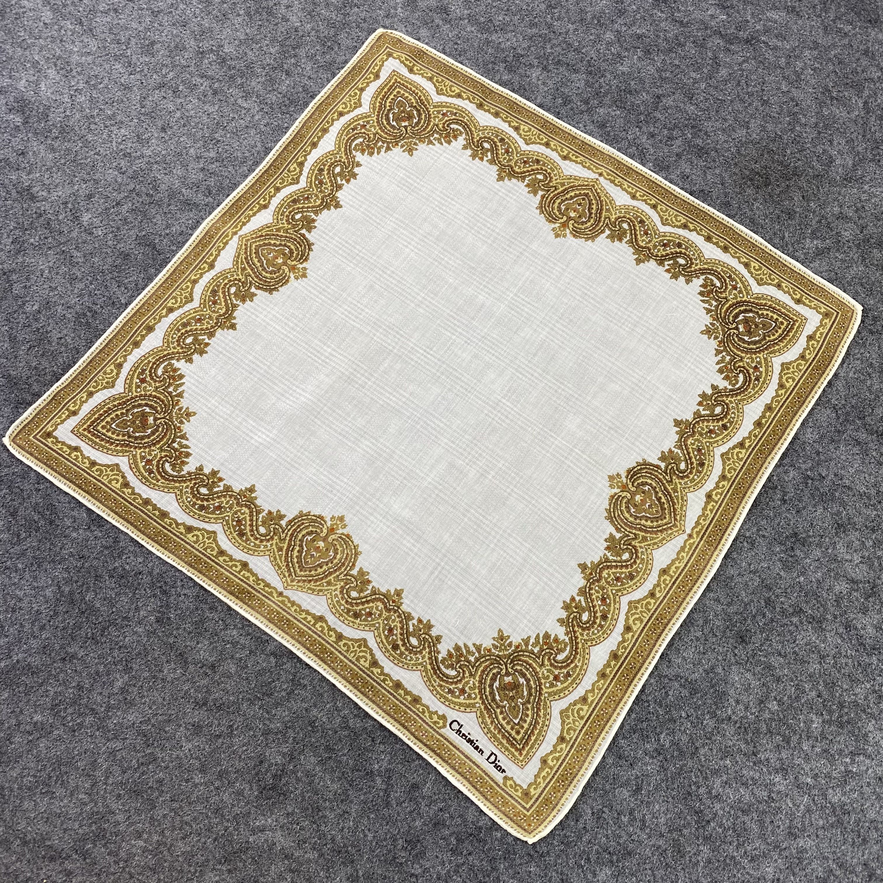 Designer Christian Dior Handkerchief / Bandana / Neckerchief-B830 Size ONE SIZE - 4 Thumbnail
