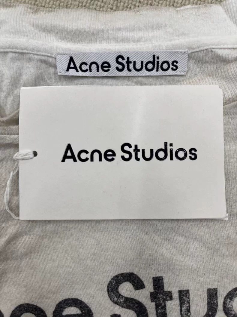 Acne Studios Acne Studios SS23 1996 Series Letter Logo Old Printed Crew Size US XXS / EU 40 - 4 Thumbnail