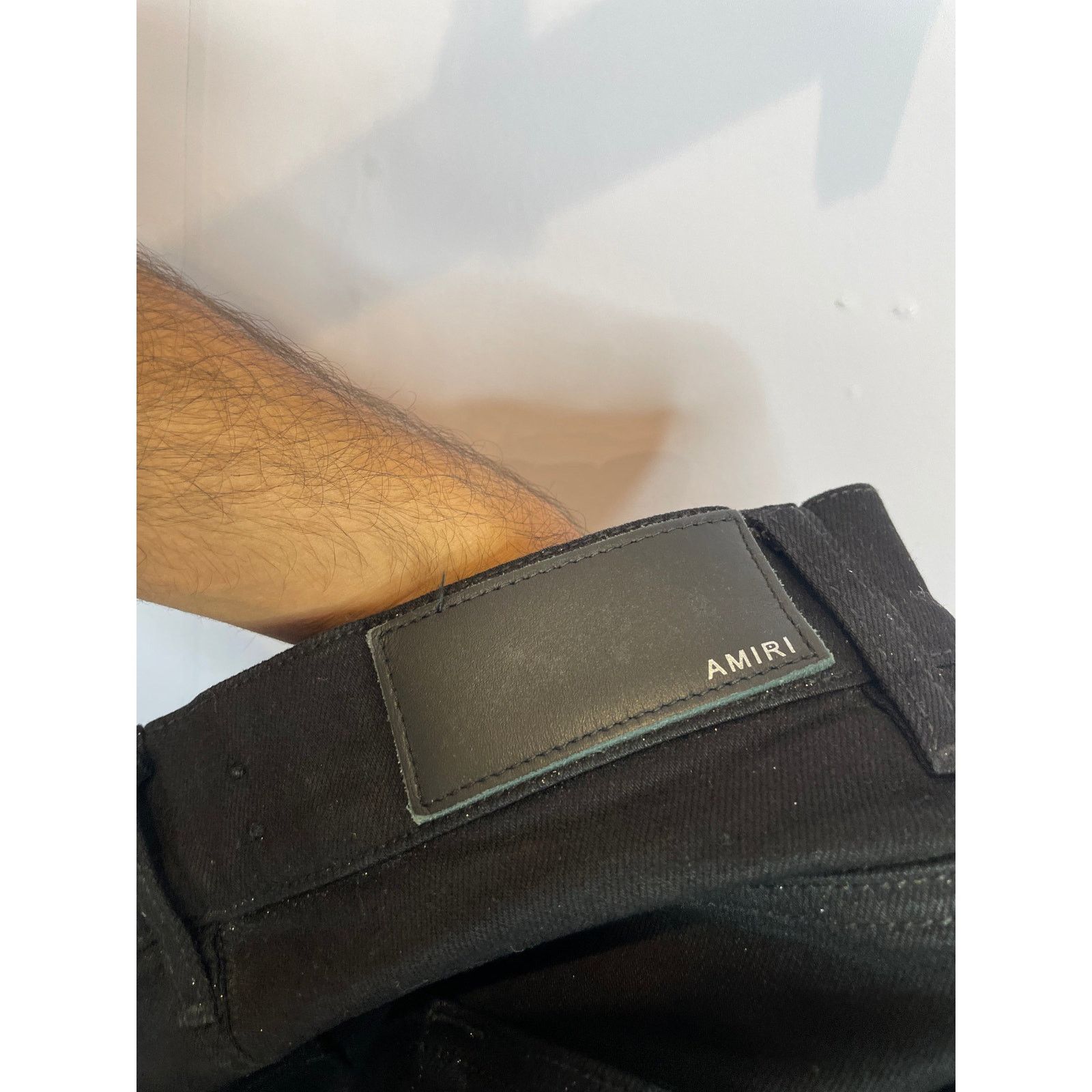 Amiri Amiri Jeans Black Glitter Thrasher Used 31 Size US 31 - 4 Thumbnail