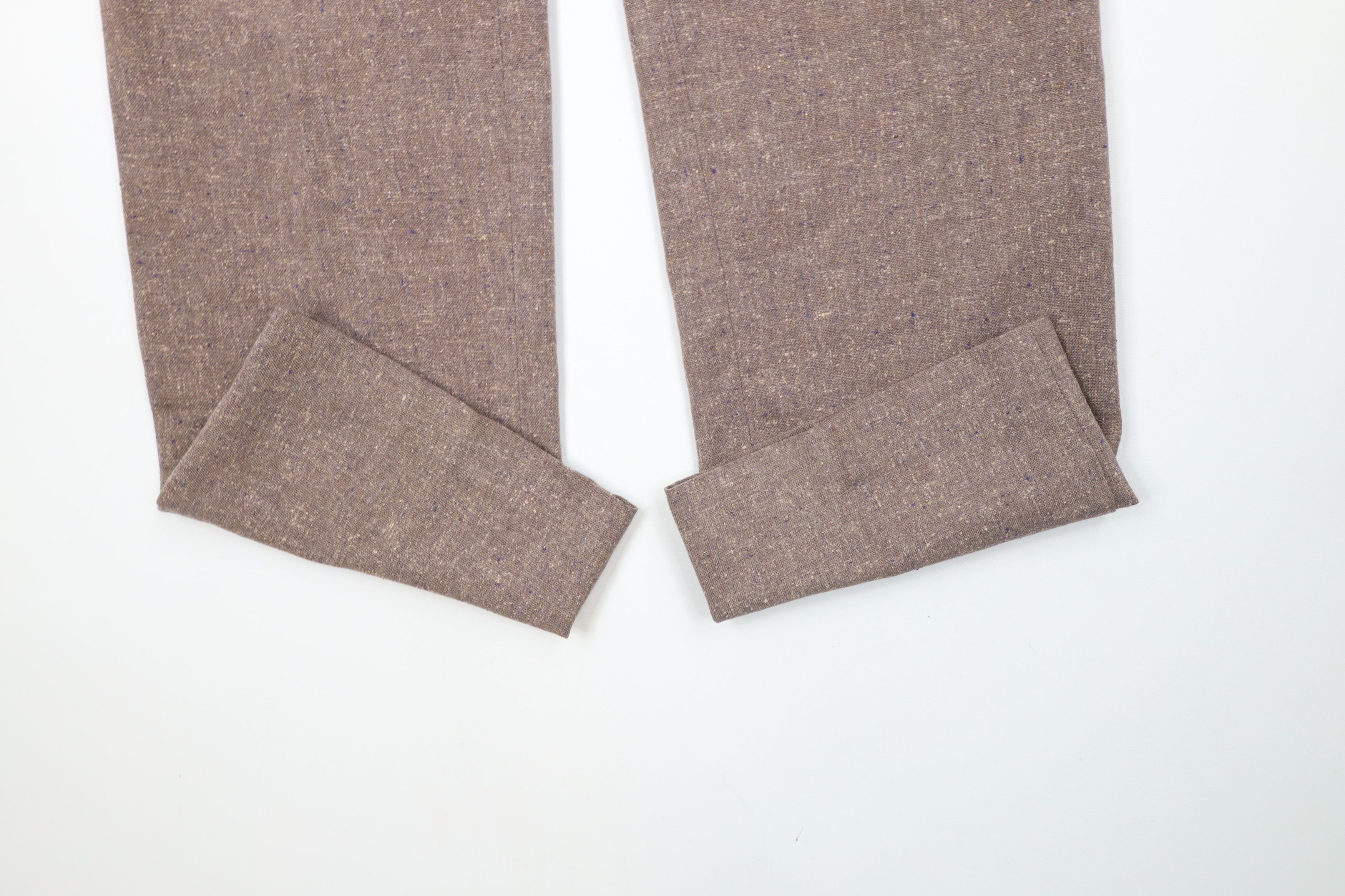 Vintage Vintage 60s Rockabilly Tweed Wide Leg Chino Pants Purple USA Size US 28 / EU 44 - 5 Thumbnail