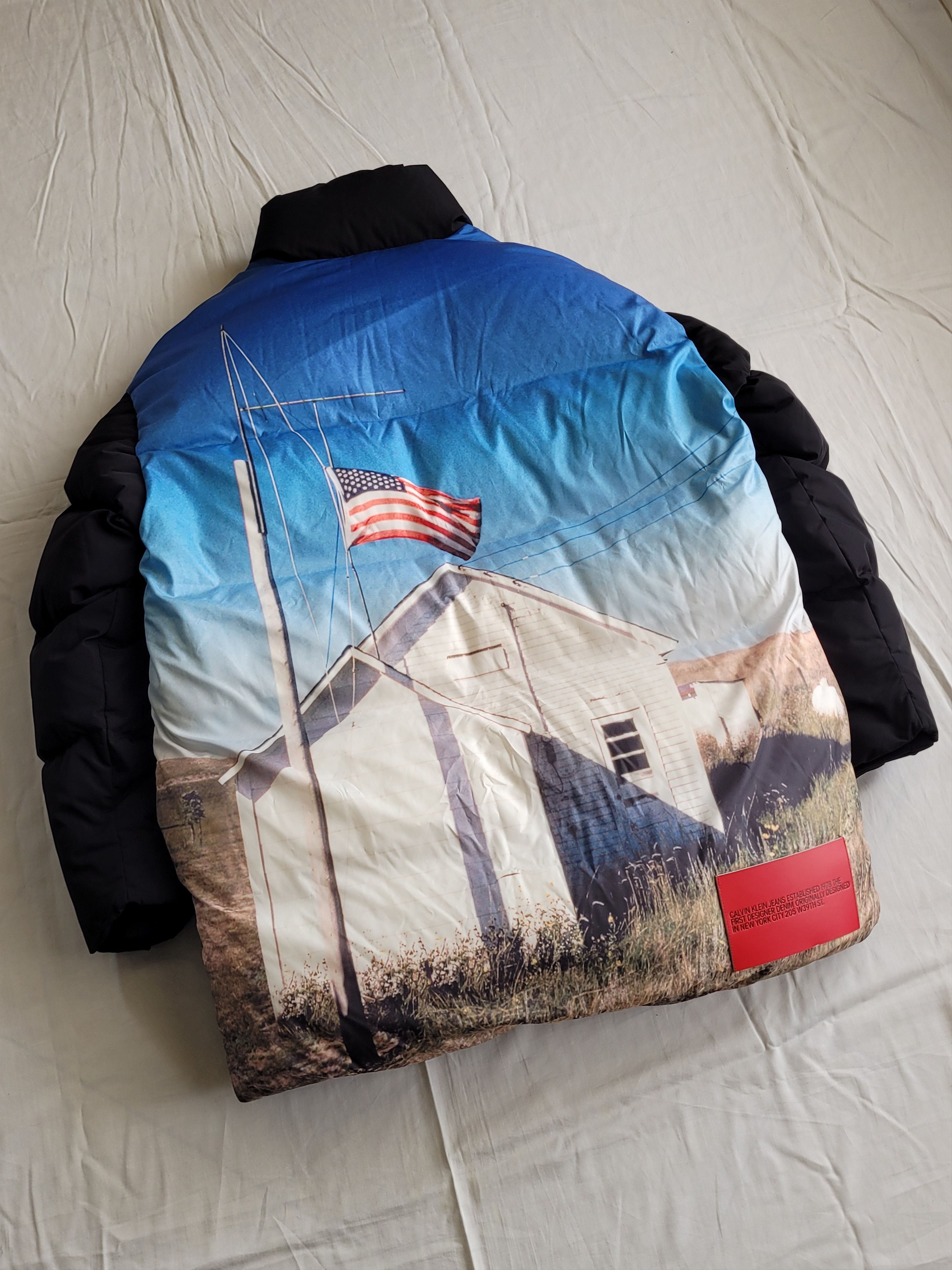 Calvin Klein 205W39NYC Calvin Klein by Raf Simons "USA landscape" goose coat Size US M / EU 48-50 / 2 - 3 Thumbnail