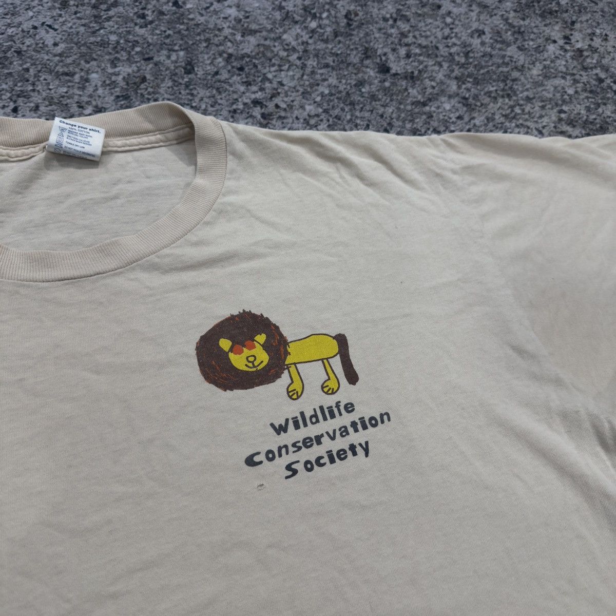 Vintage Wildlife Conservation Society Tee ERD Grunge Thrashed Faded Size US XL / EU 56 / 4 - 4 Thumbnail